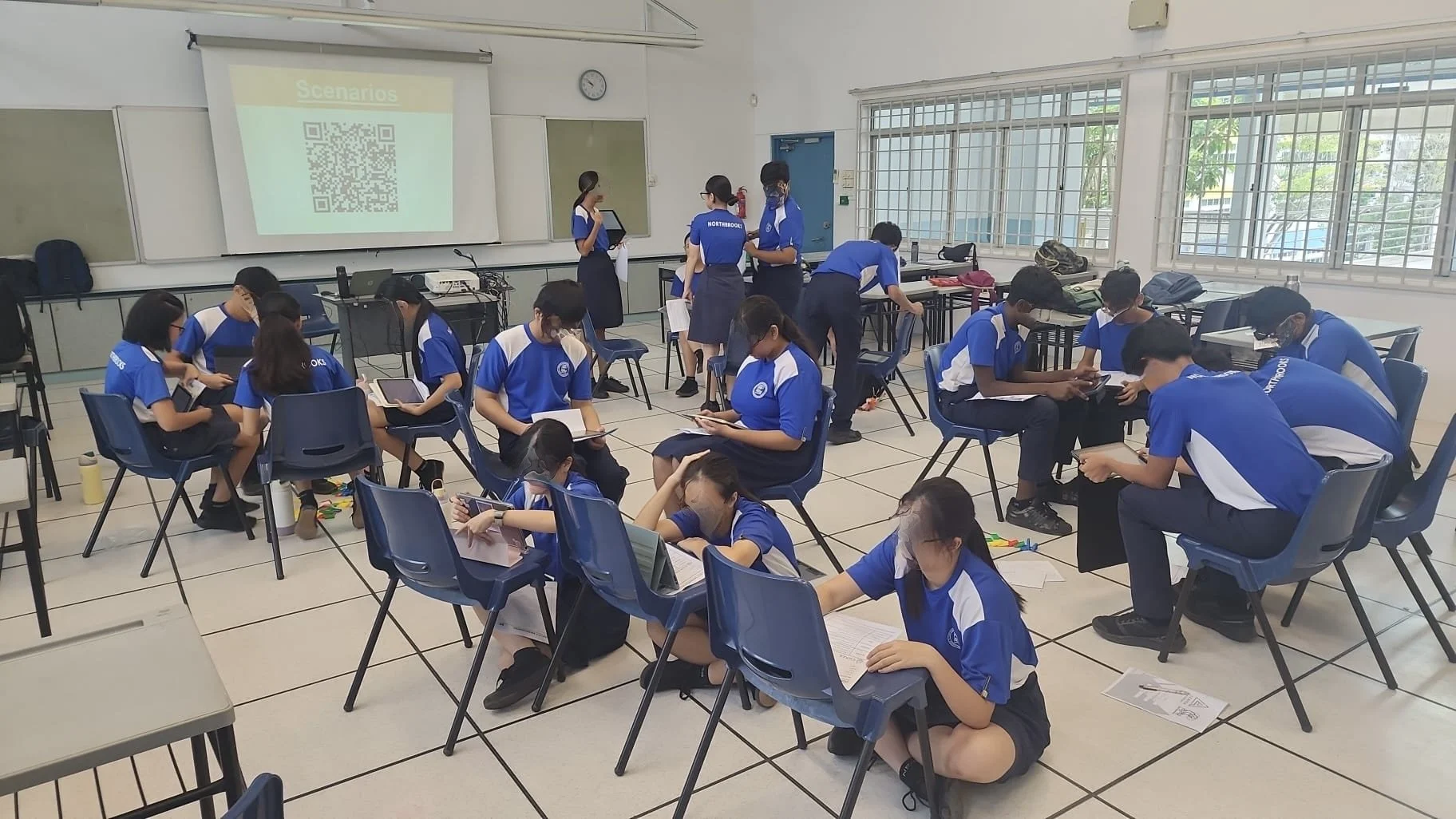 students engaged in their preparation