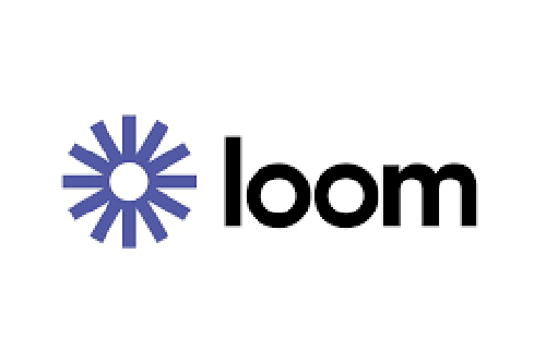 Loom logo with a purple circular design and the word 'loom' in black text.