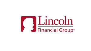 Lincoln Financial Group logo with a silhouette of Abraham Lincoln's profile in white on a red square, accompanied by the company name in red text.