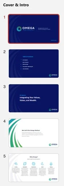Branded slide deck