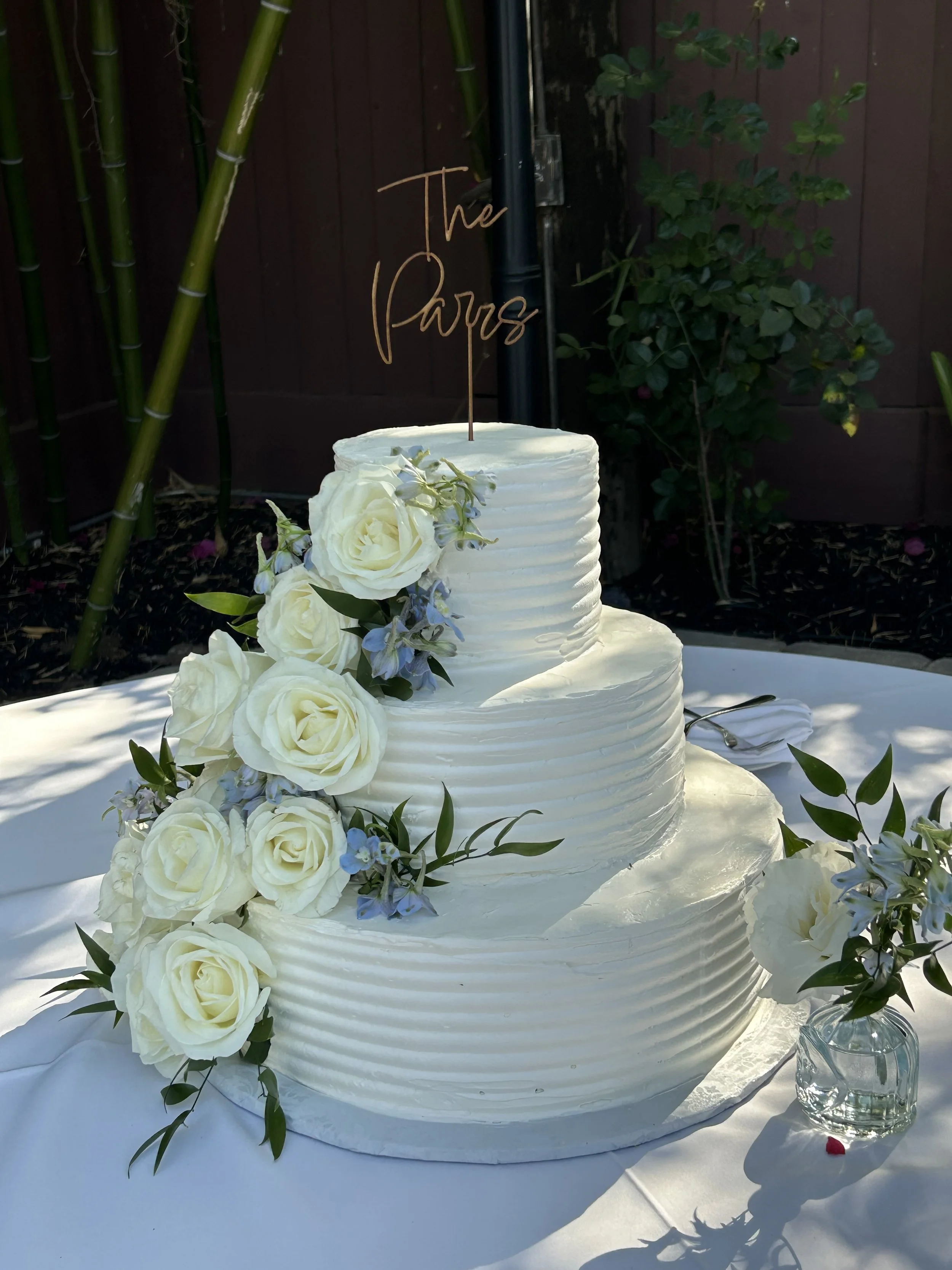 daughter's wedding cake
