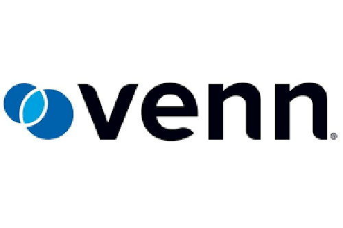 Venn logo with blue overlapping circles and the word 'venn' in black text.