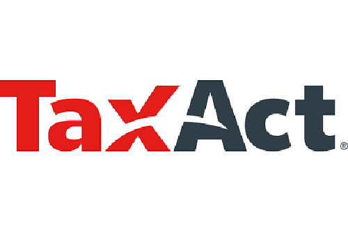 The TaxAct logo with the word 'Tax' in red and 'Act' in dark gray.