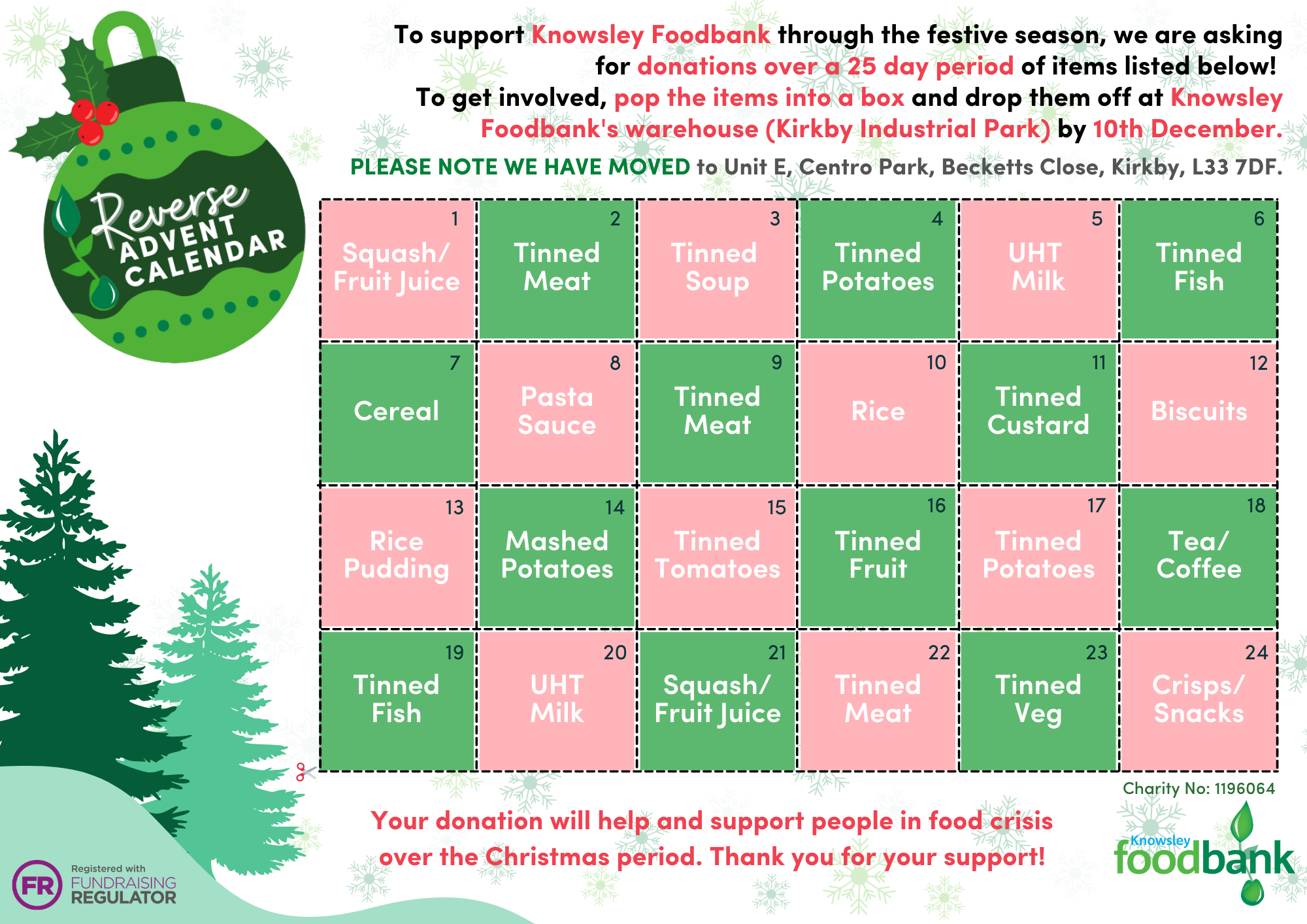 Reverse Advent Calendar — Big Help Project