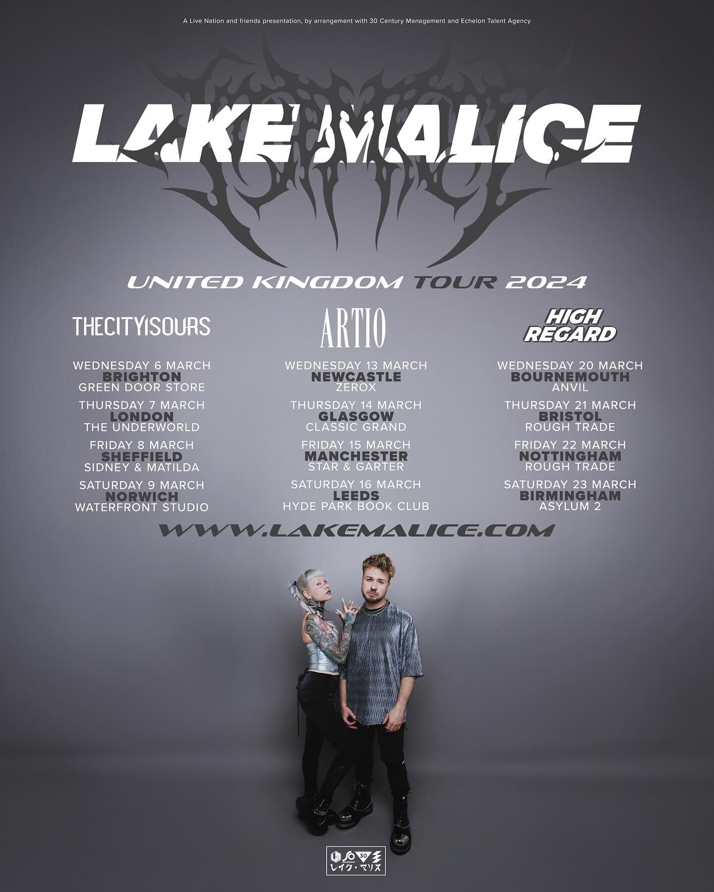 More @artiomusic tour dates just announced! 😈 They join @lakemalice on tour next month!

Tickets on sale now, do not miss!!!