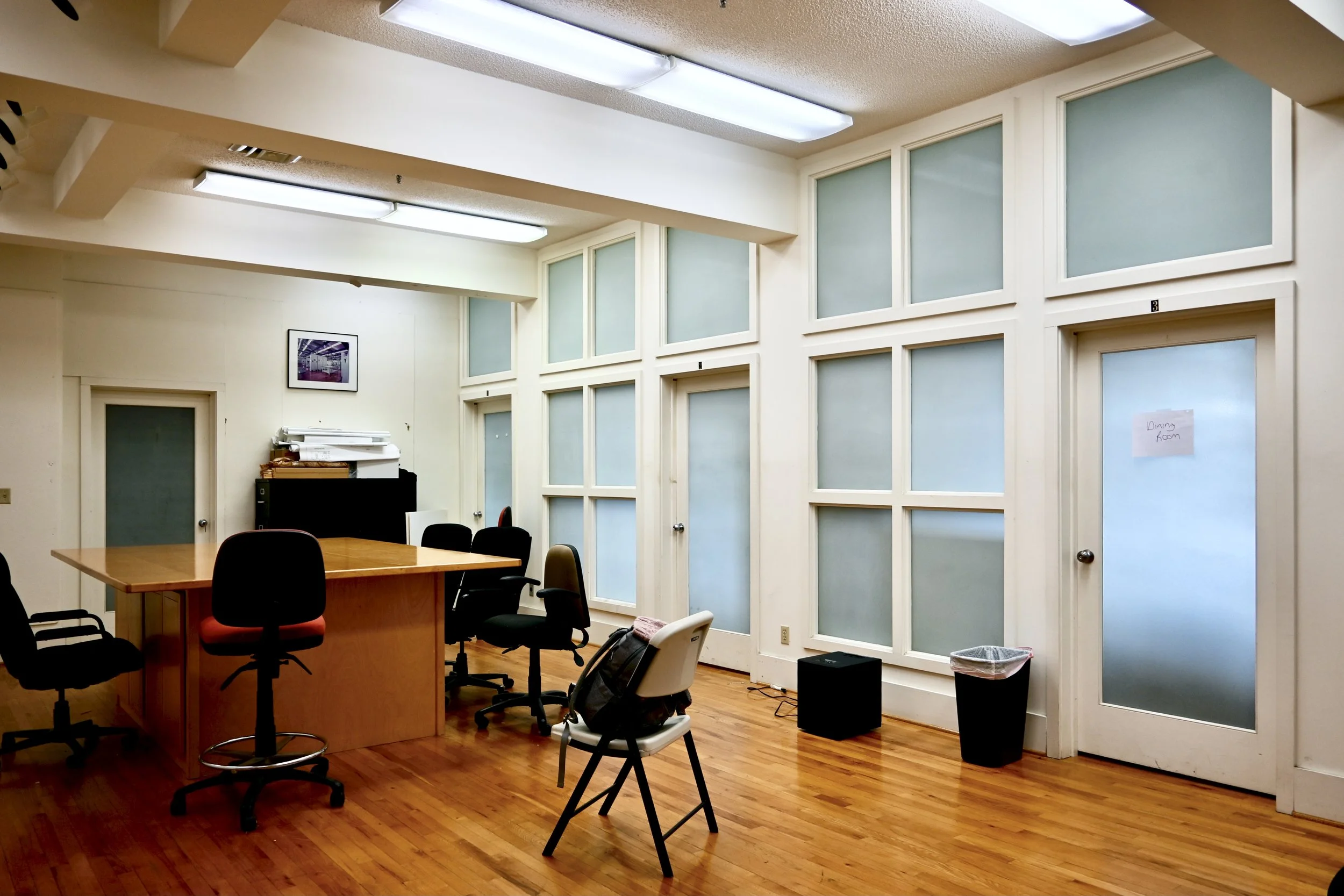 | collaborative workspace | upper floor