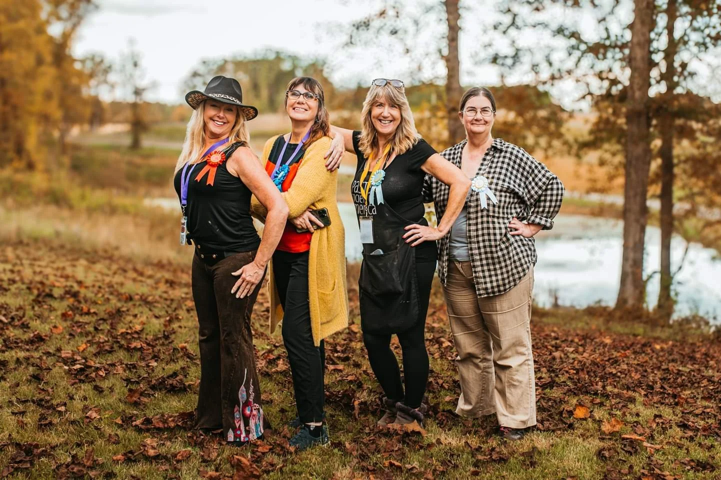 A few past prize winners. Patricia Sweet, Lyudmila Tomova Clark, Laurie Basham, and Seneca Leonard.