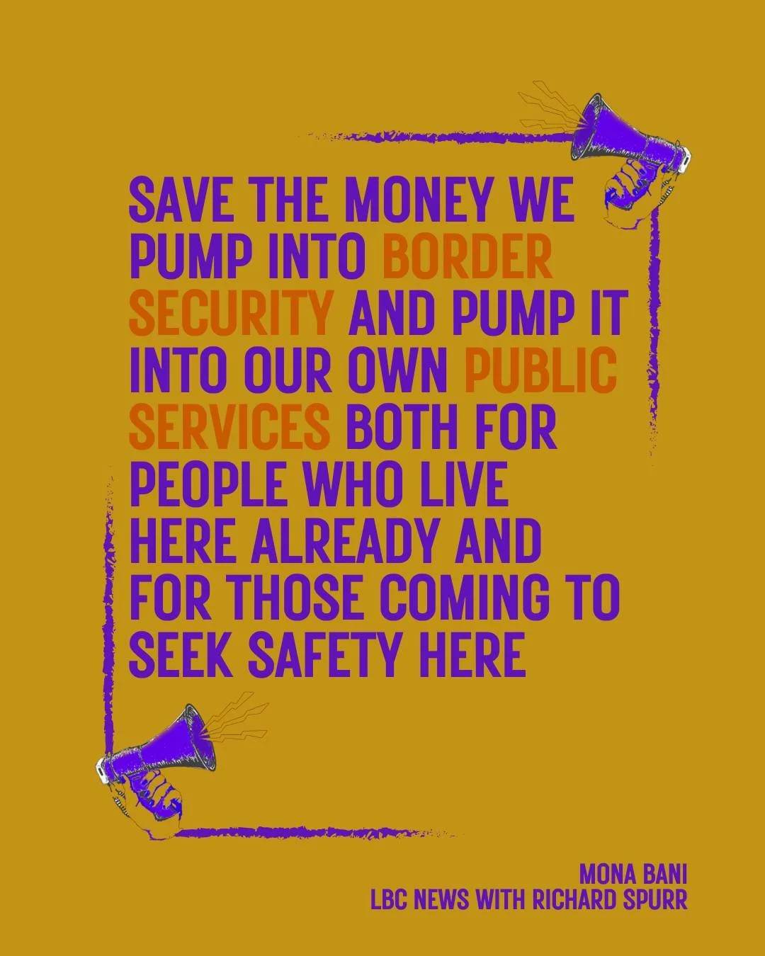 We're seeing harsher and harsher policies being put in place by the  Home Office. We don't want more border controls, more policing and more prisons.
We want an end to imperialism abroad and inequality at home.

Last year, Revoke's director Mona Bani