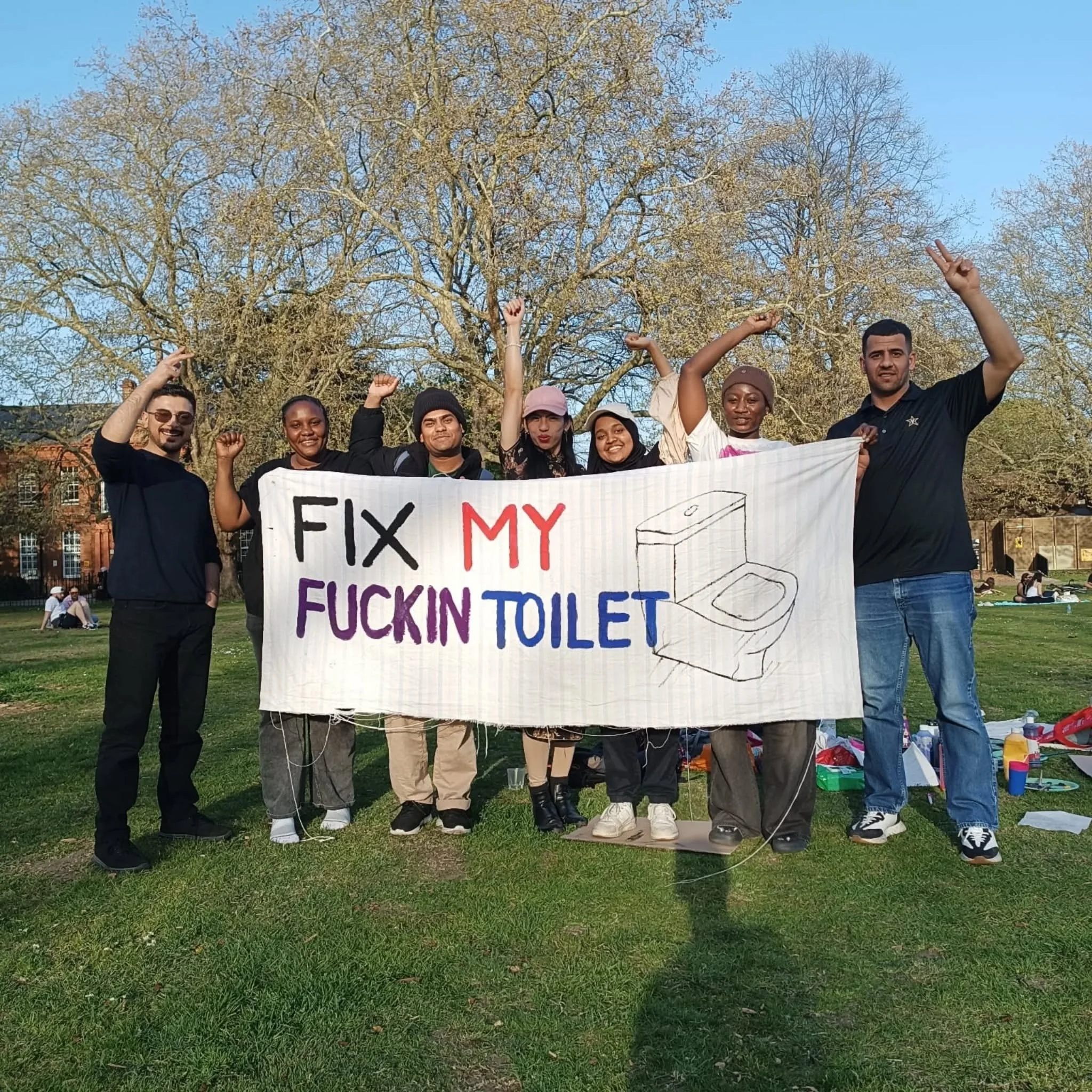 TODAY!! 

Join us and @londonrentersunion @blmuk @transaction4housingjustice @no_more_exclusions_abolition @sistersuncut and many, many more in demanding an end to cruel, exploitative and profit driven housing in London 💪💪💪

Come march in the glor