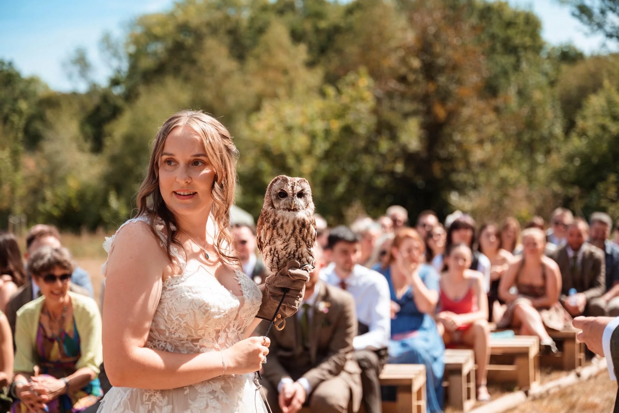 Connie with Fred - her ring bearer
