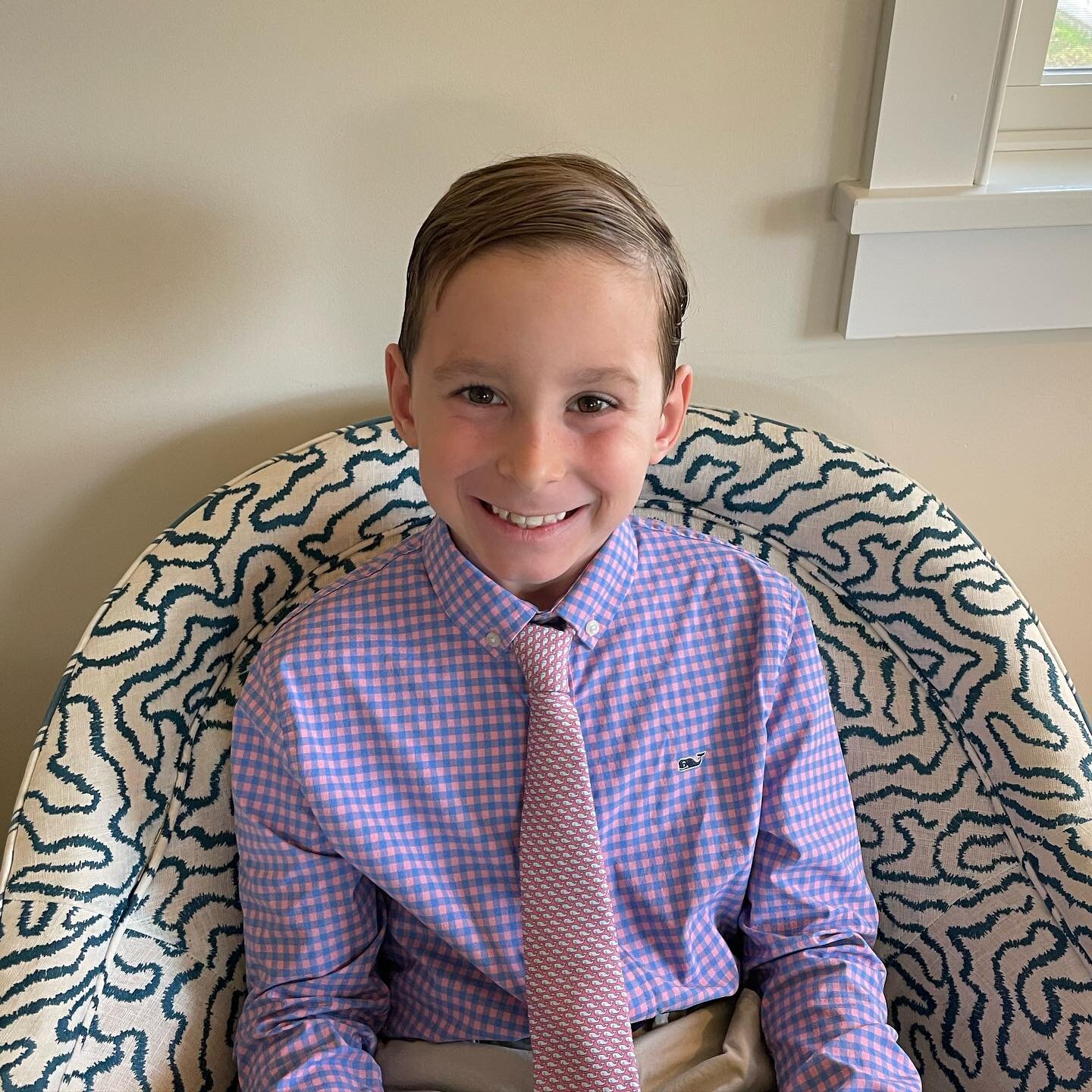 This is 9&hellip;going on 40.  He asks the best questions.  Can do any math problem in his head way faster than me.  He loves his friends, family and sports ferociously.  Never stop cuddling or wearing ties :) Happy birthday to my Crosby.  We all lov