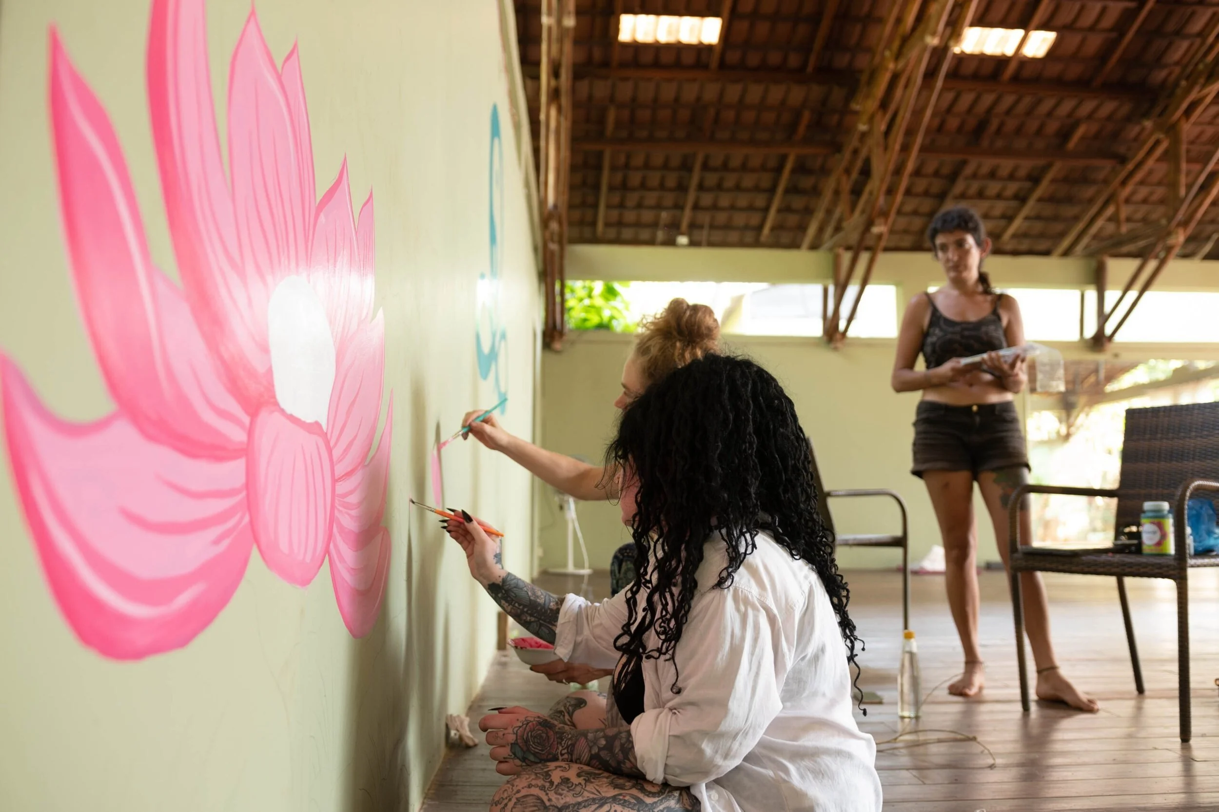 Yoga in Goa during retreat