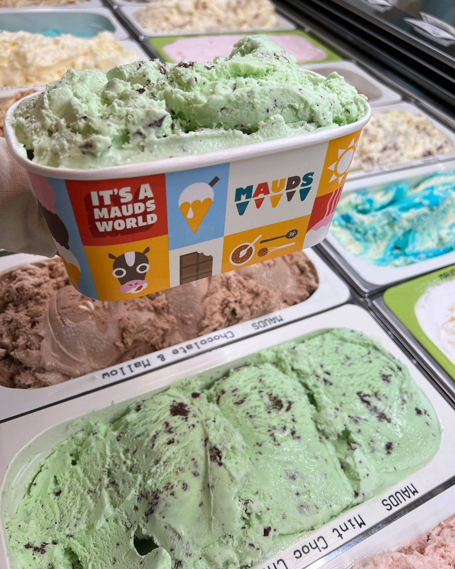 Mint and chocolate make a perfect pair of flavours! Call in and treat the family to this classic flavour! 💚