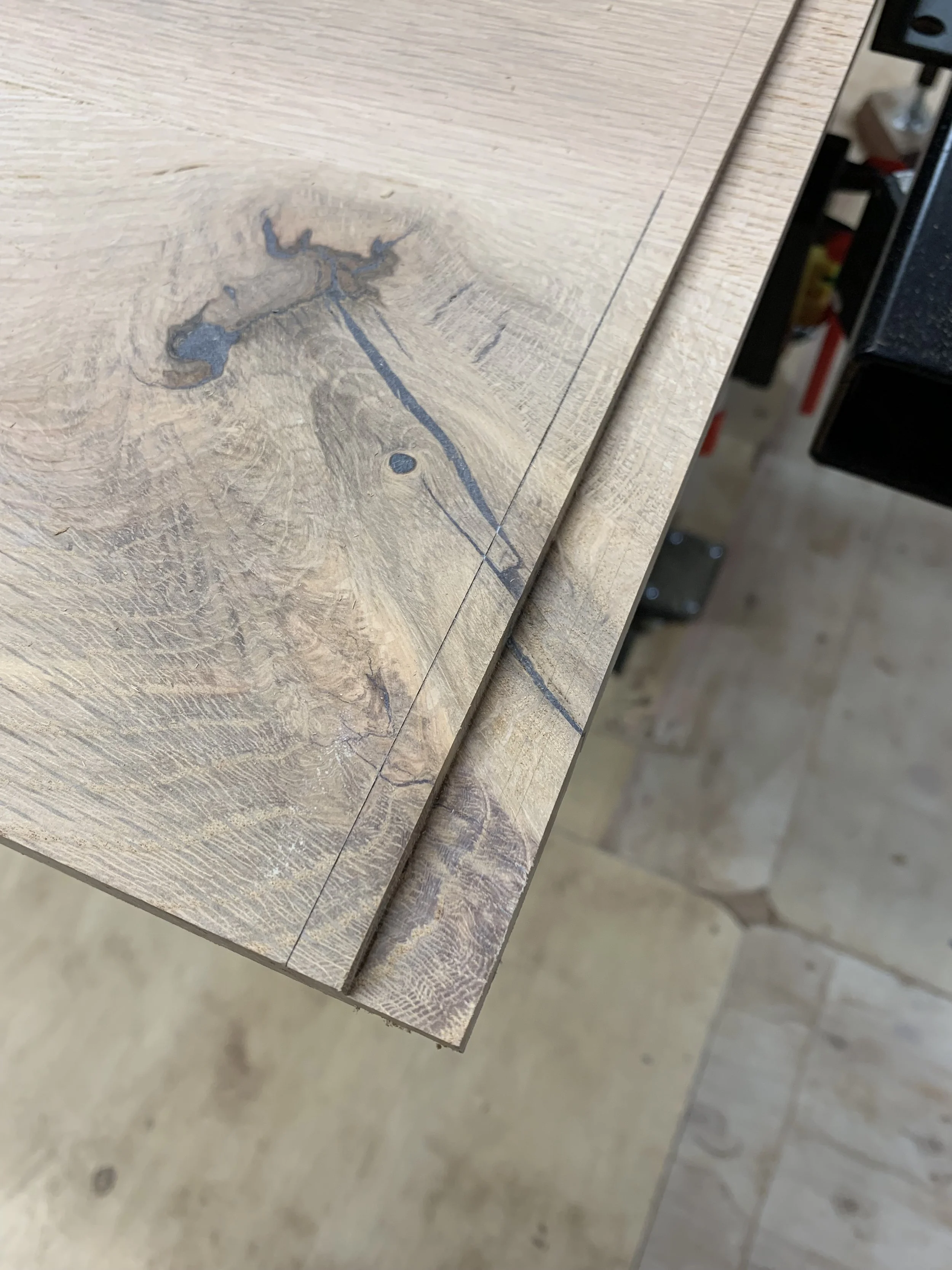 Start of the bread board ends