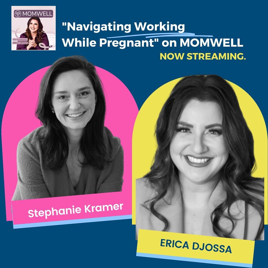 Stephanie Kramer x @momwell podcast is now LIVE! 

&ldquo;Between physical symptoms, wondering when to share, and juggling emotional changes, working while pregnant can feel overwhelming. But we can learn how to find our fitting and navigate the chan