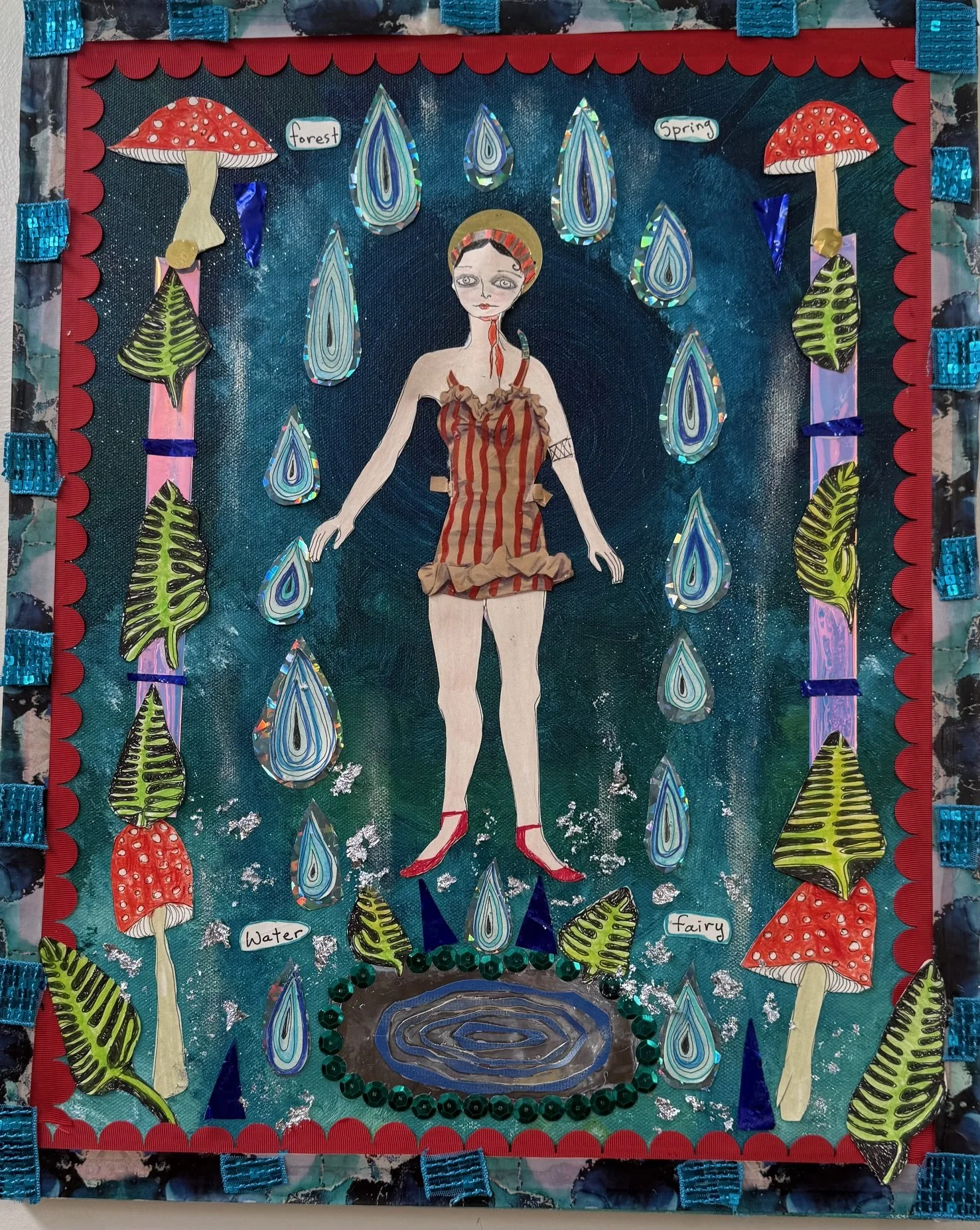 A Water Fairy Bathes In A Forest Spring (20 x 16 inches), Blair Hobbs