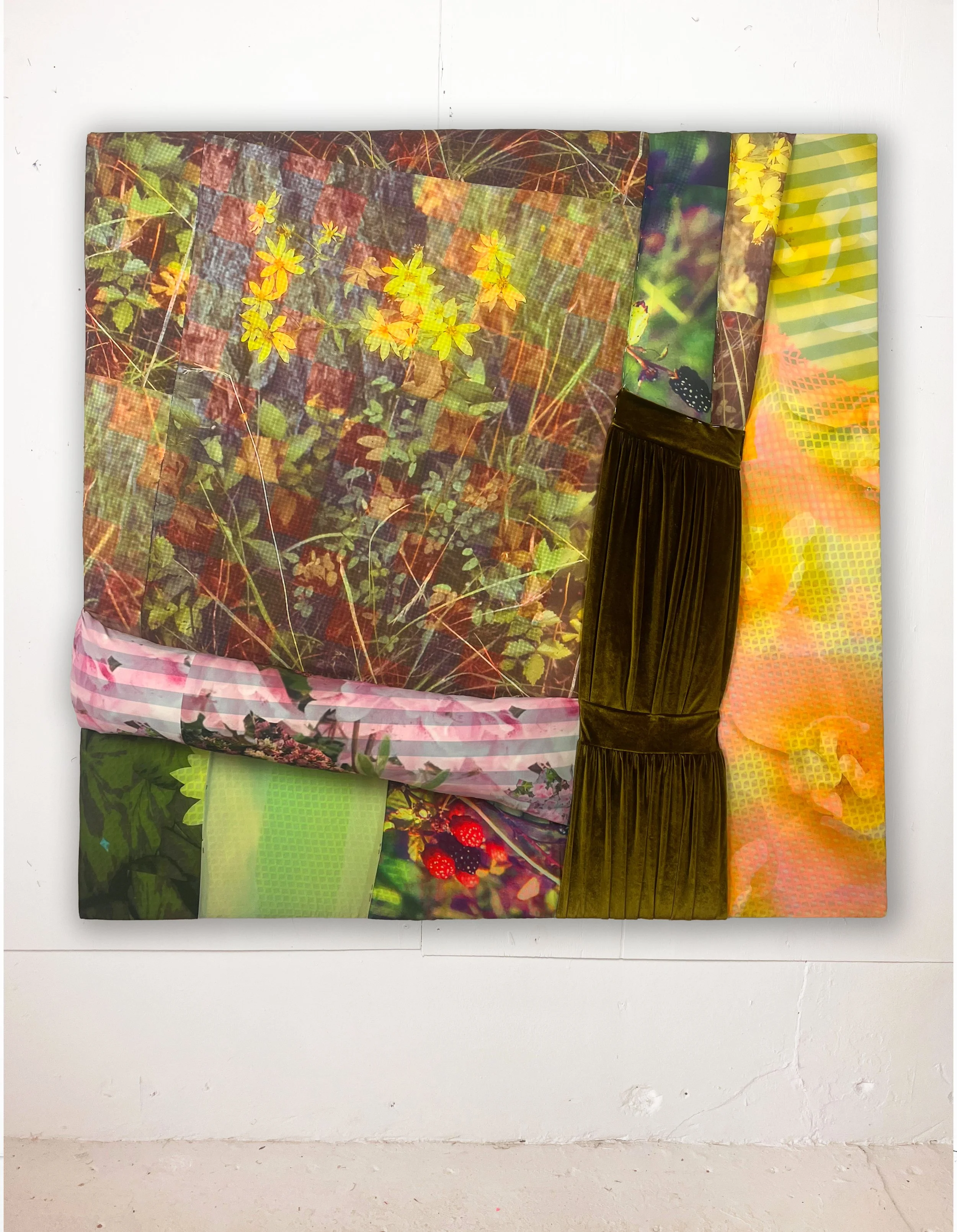 Spinning Yellow, 48.5" x 48.5" 