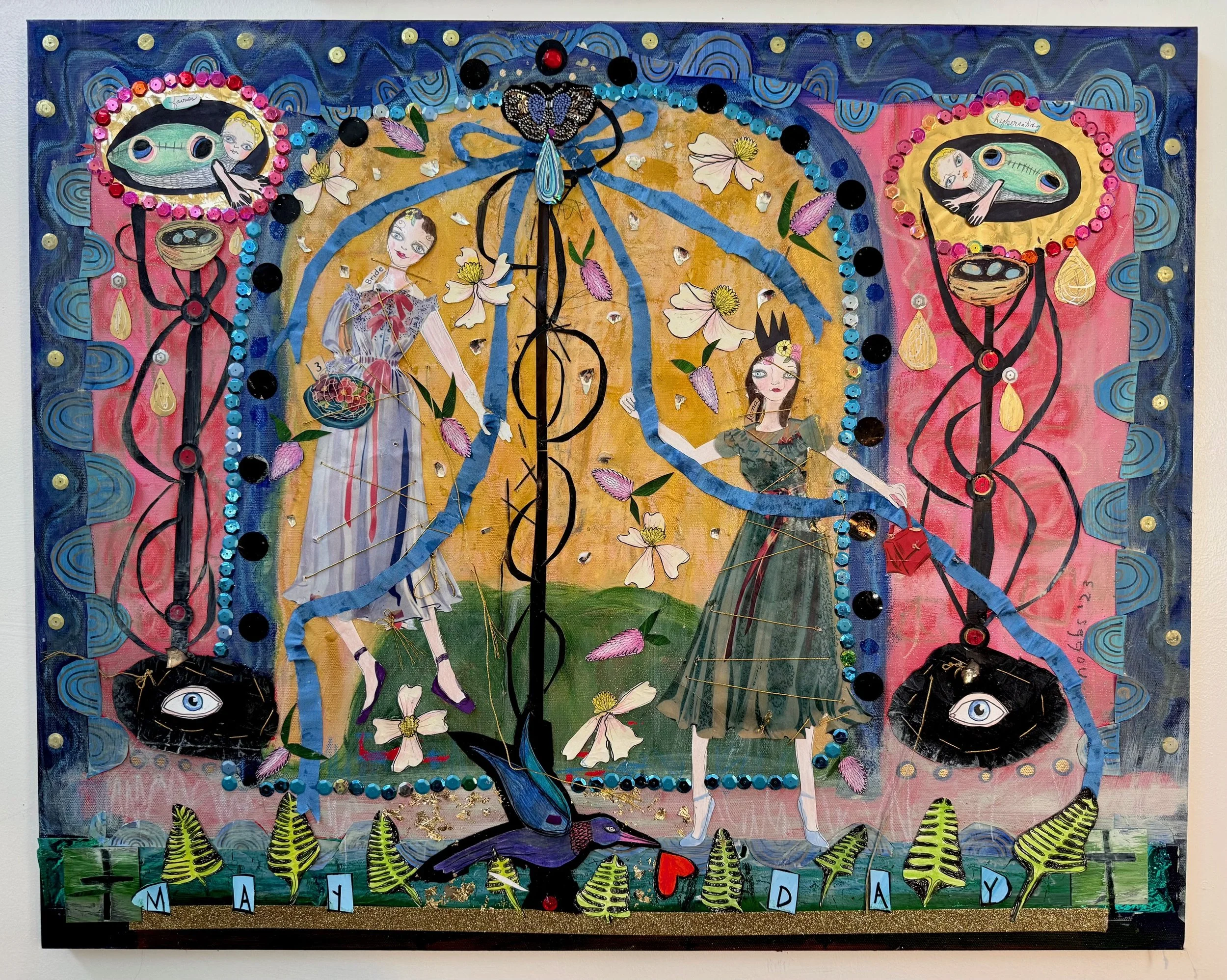 Mayday Eruption (24 x 30 inches), Blair Hobbs