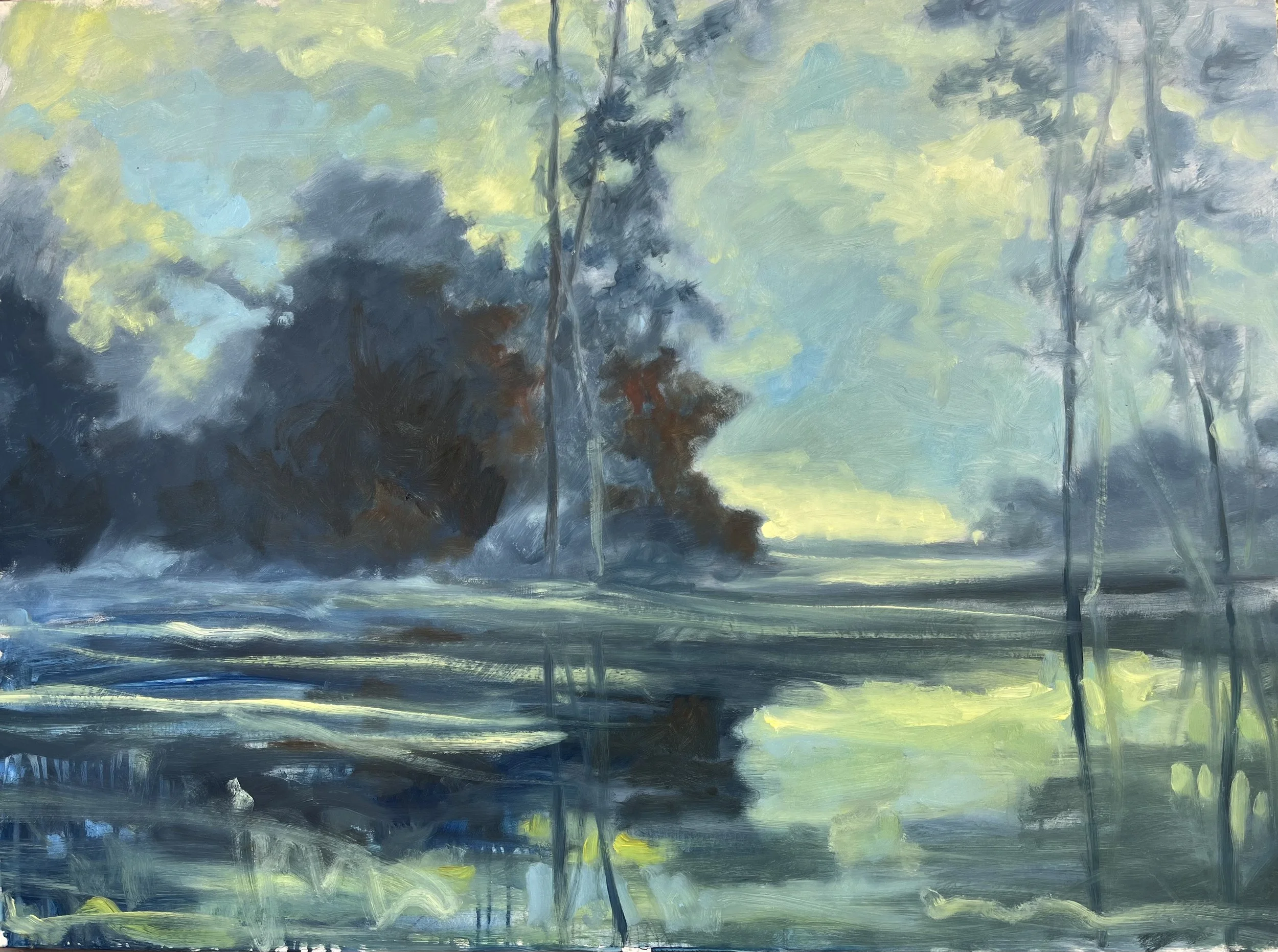 Snake Creek, oil on panel, 28 x 38 inches