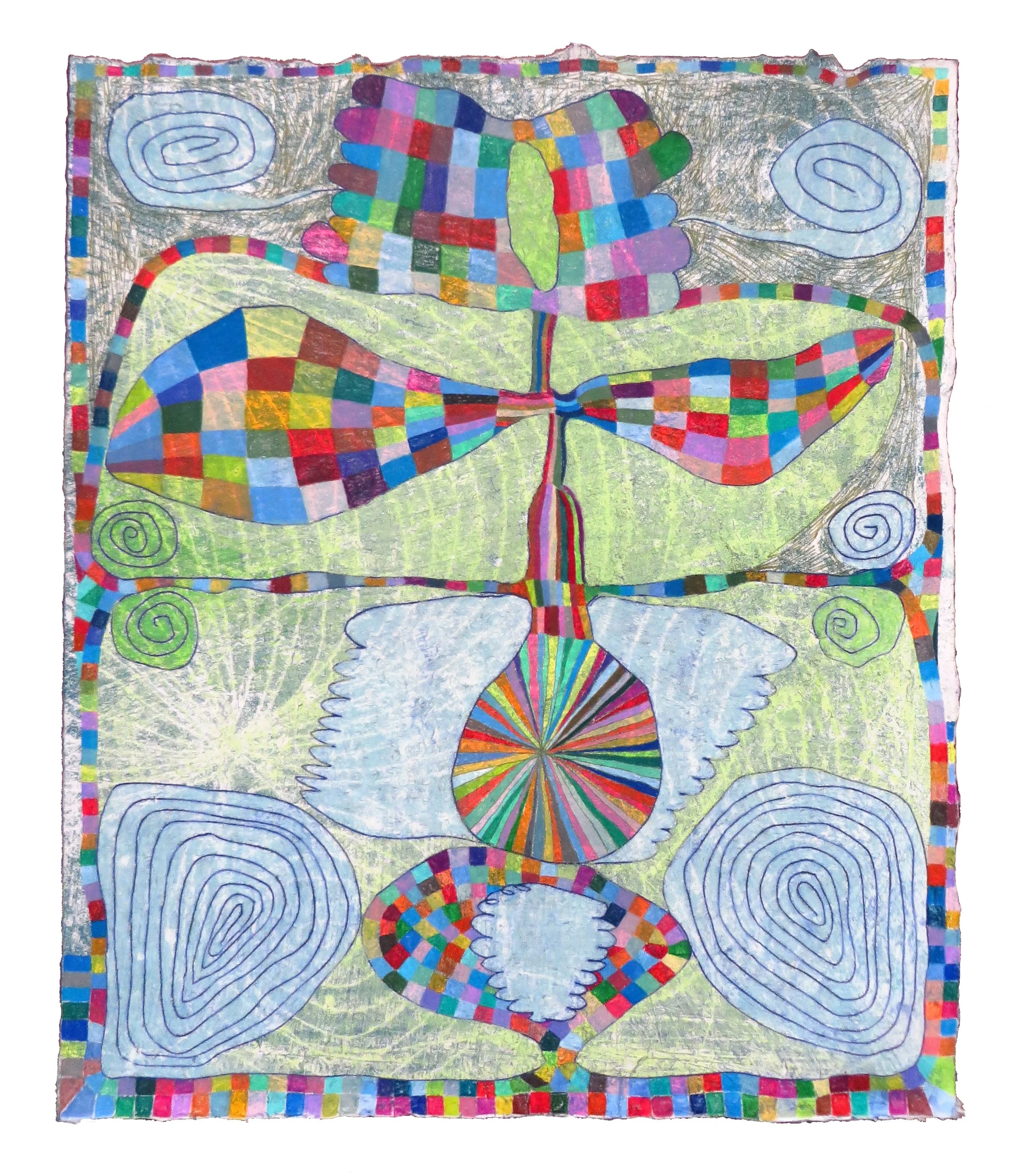 Flower at Inception (21 x 18 inches) Claire Downes Whitehurst