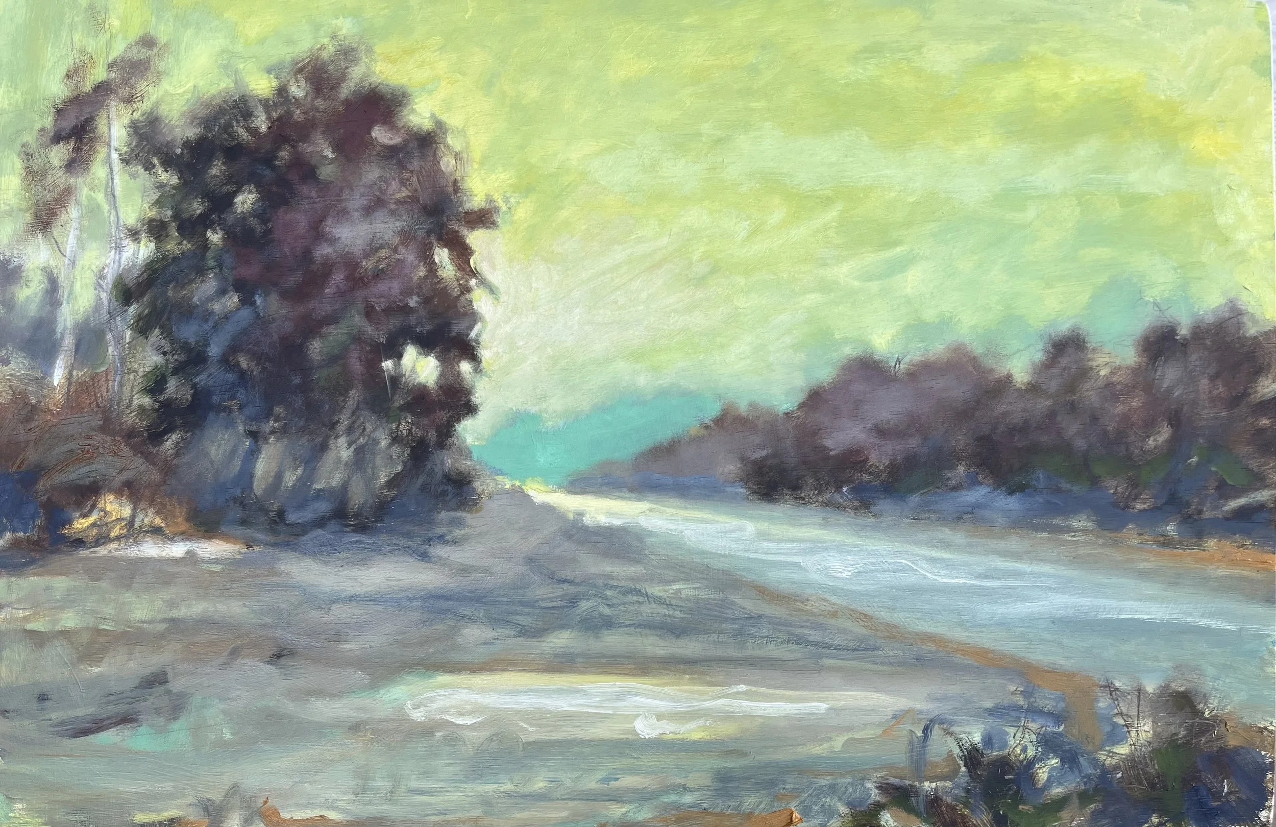 Prophet Flood, oil on panel, 16 x 24 inches