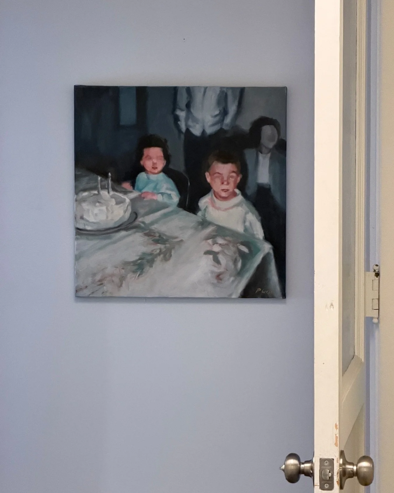 24&rdquo; x 24&rdquo; oil on canvas, Available 
#artcollector #oilpainting #siblings