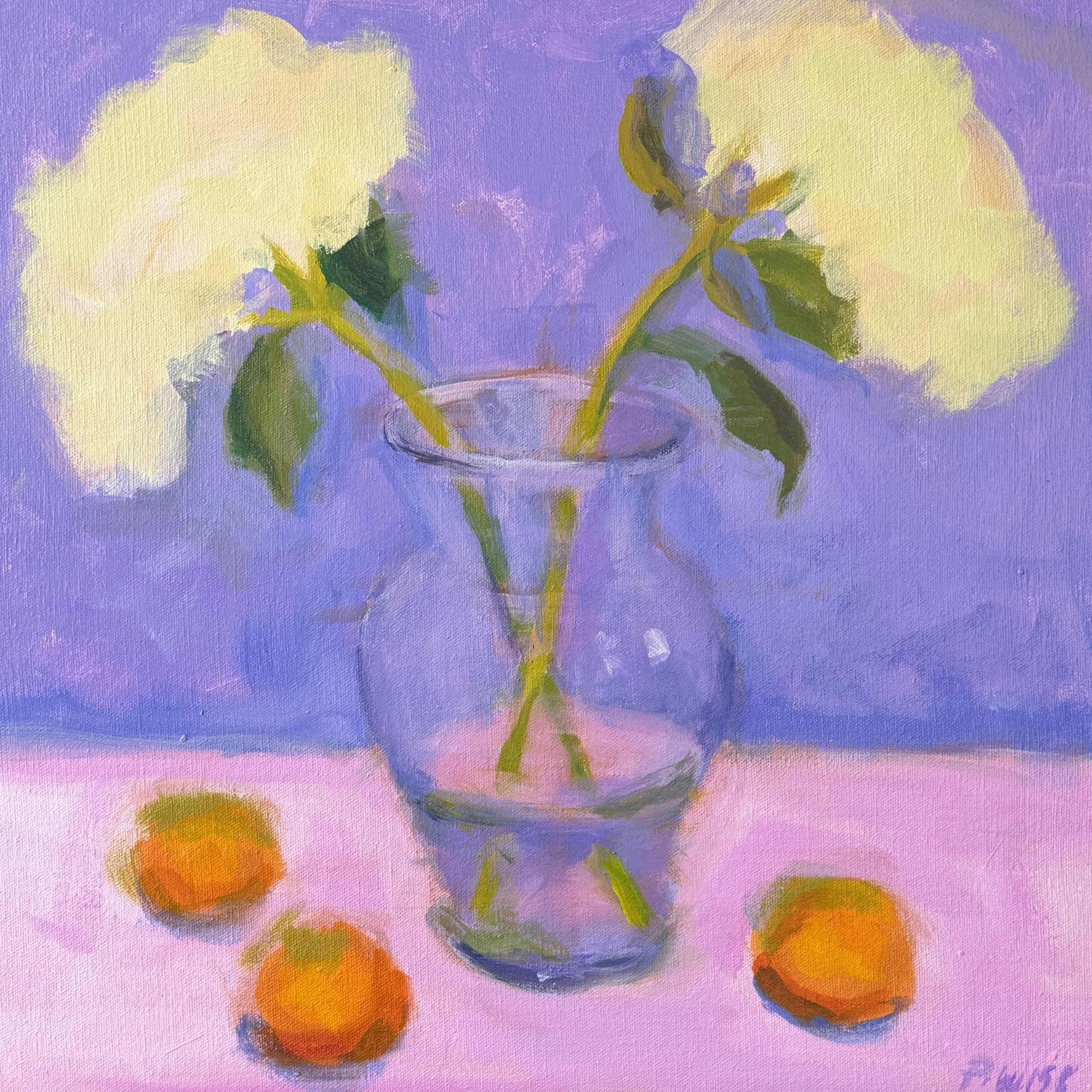 Hydrangeas acrylic on canvas 17x17".jpg