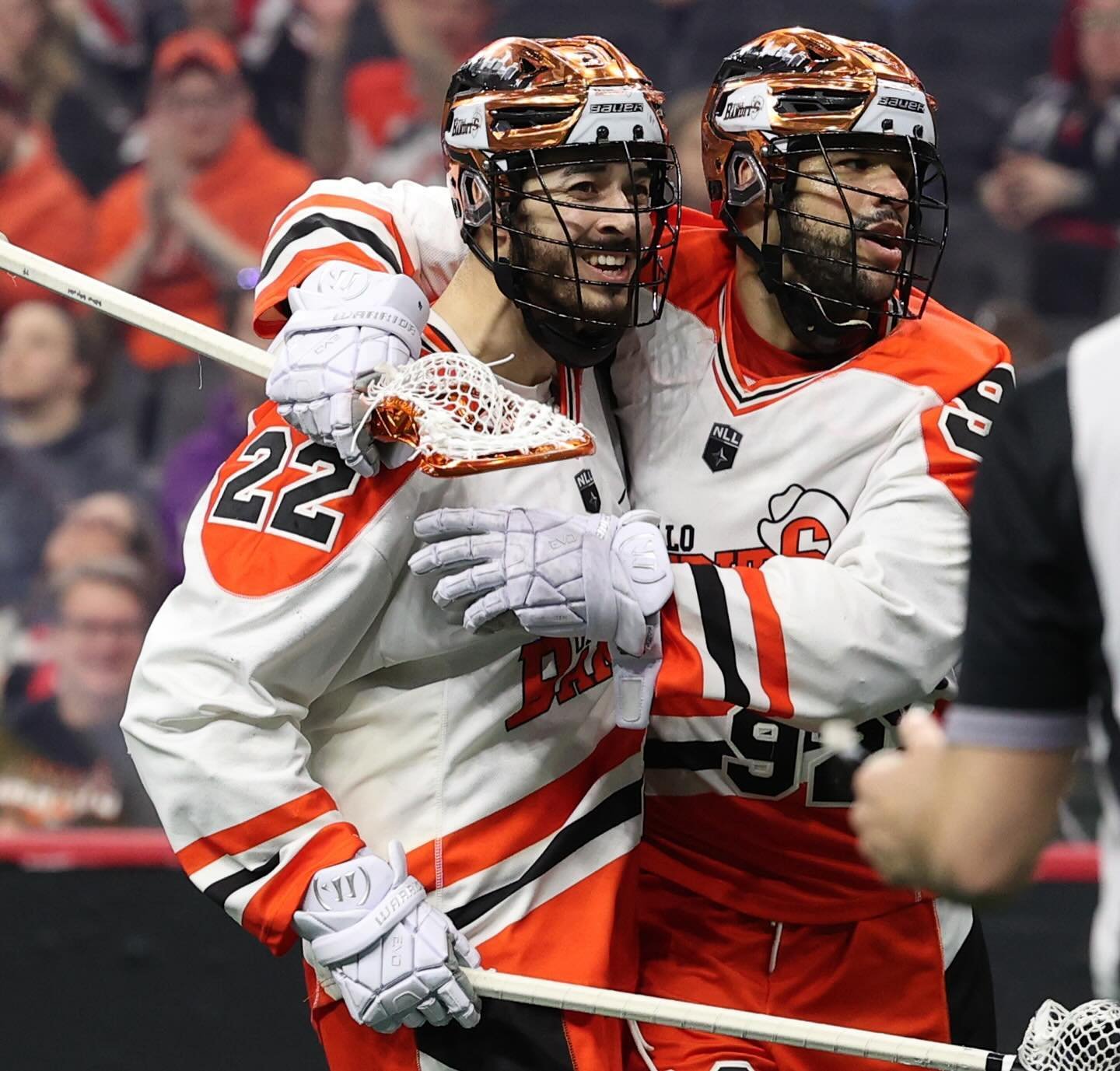 Since the NLL first started announcing three finalists for their various year-end awards in 2014, teammates have made the final three for MVP in almost half of those seasons:
&nbsp;
This year: Dhane Smith &amp; Josh Byrne, Buffalo
&nbsp;
2022: Dhane 