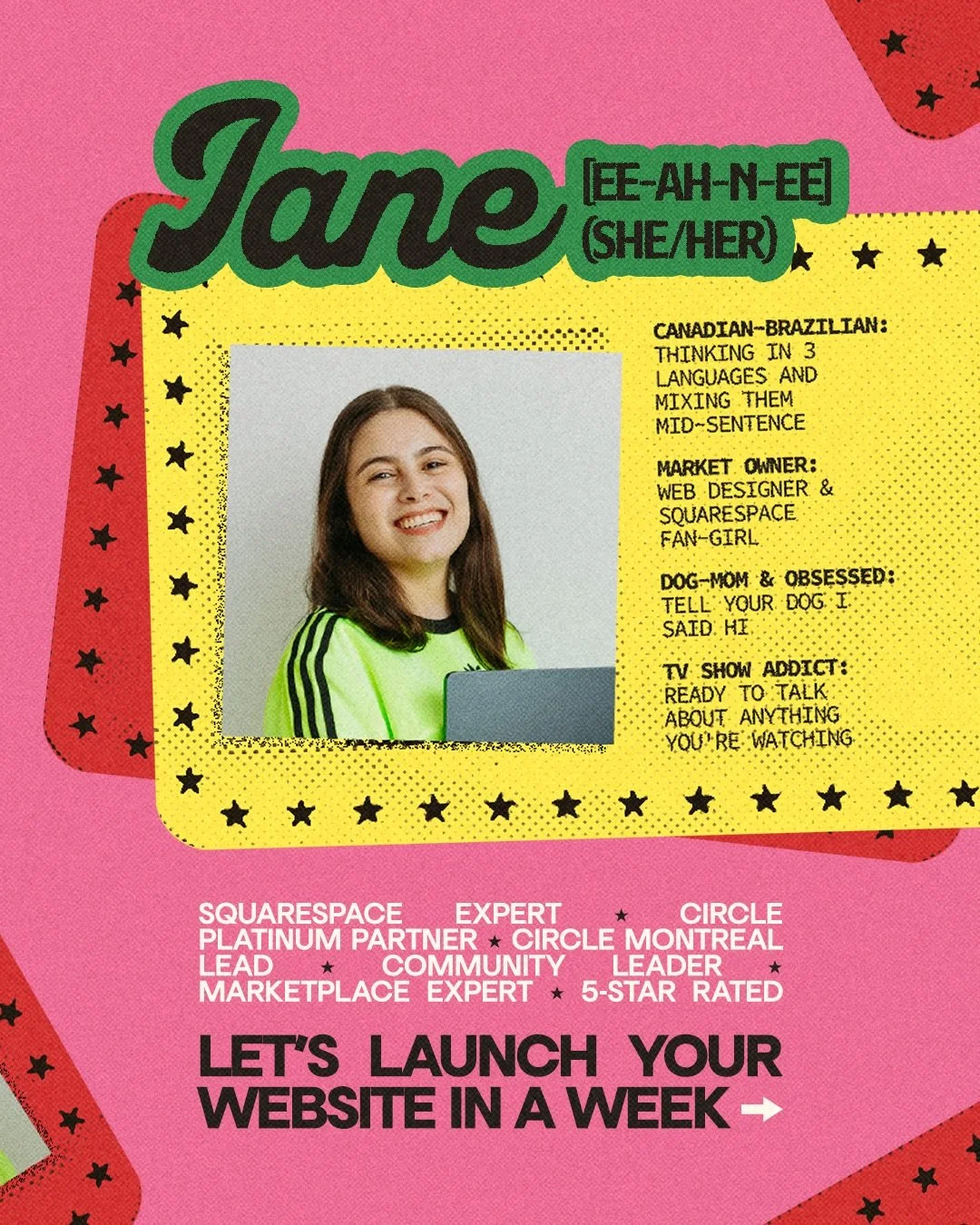 Coming soon: the end of your website's forever draft. 👻

If you're wondering why I've introduced "market" to my handle a while ago, the doors are ~almost~ ready to be opened. 🚪

Hi! I'm Iane, your future web designer and owner of the firs
