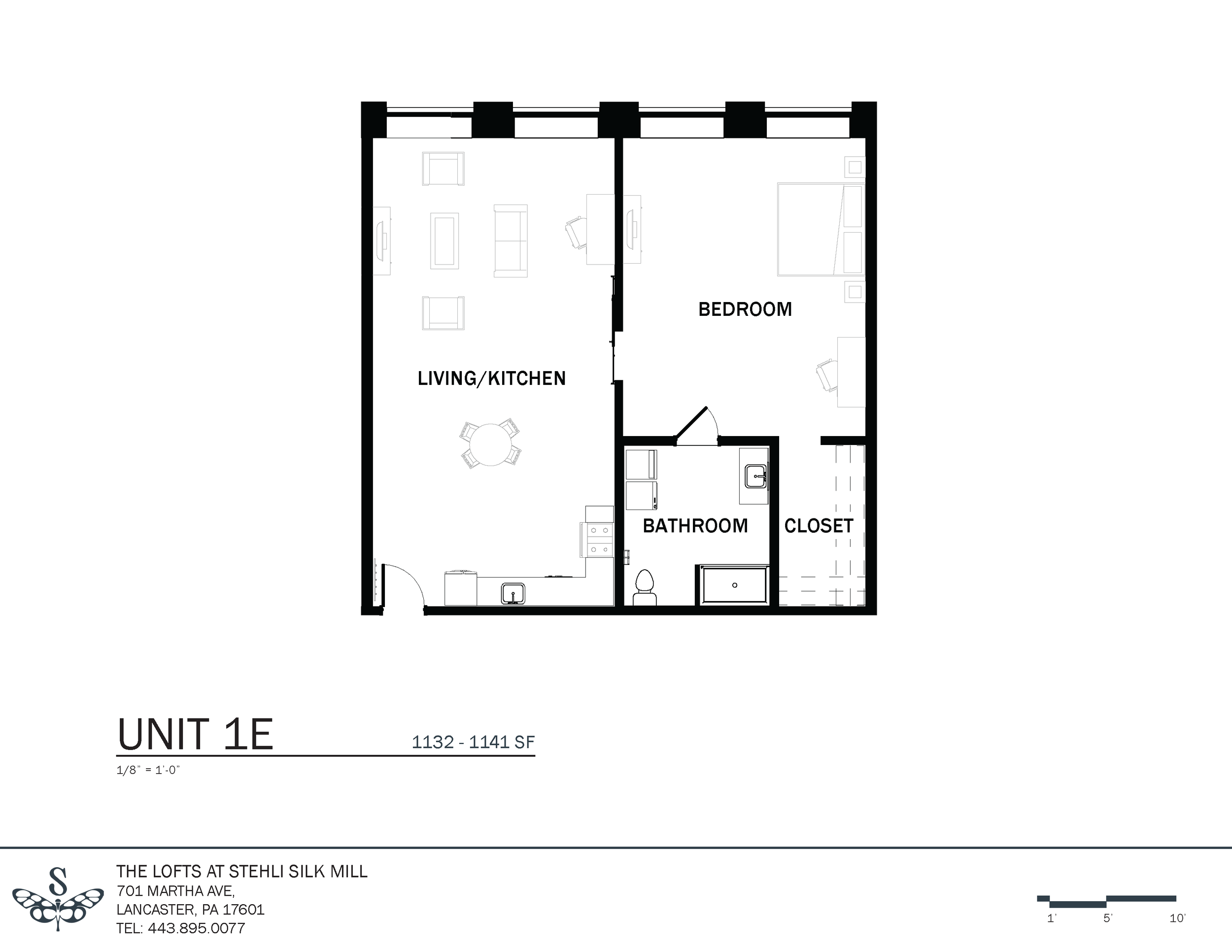 Unit Type 1E — Stehli Mill Lofts