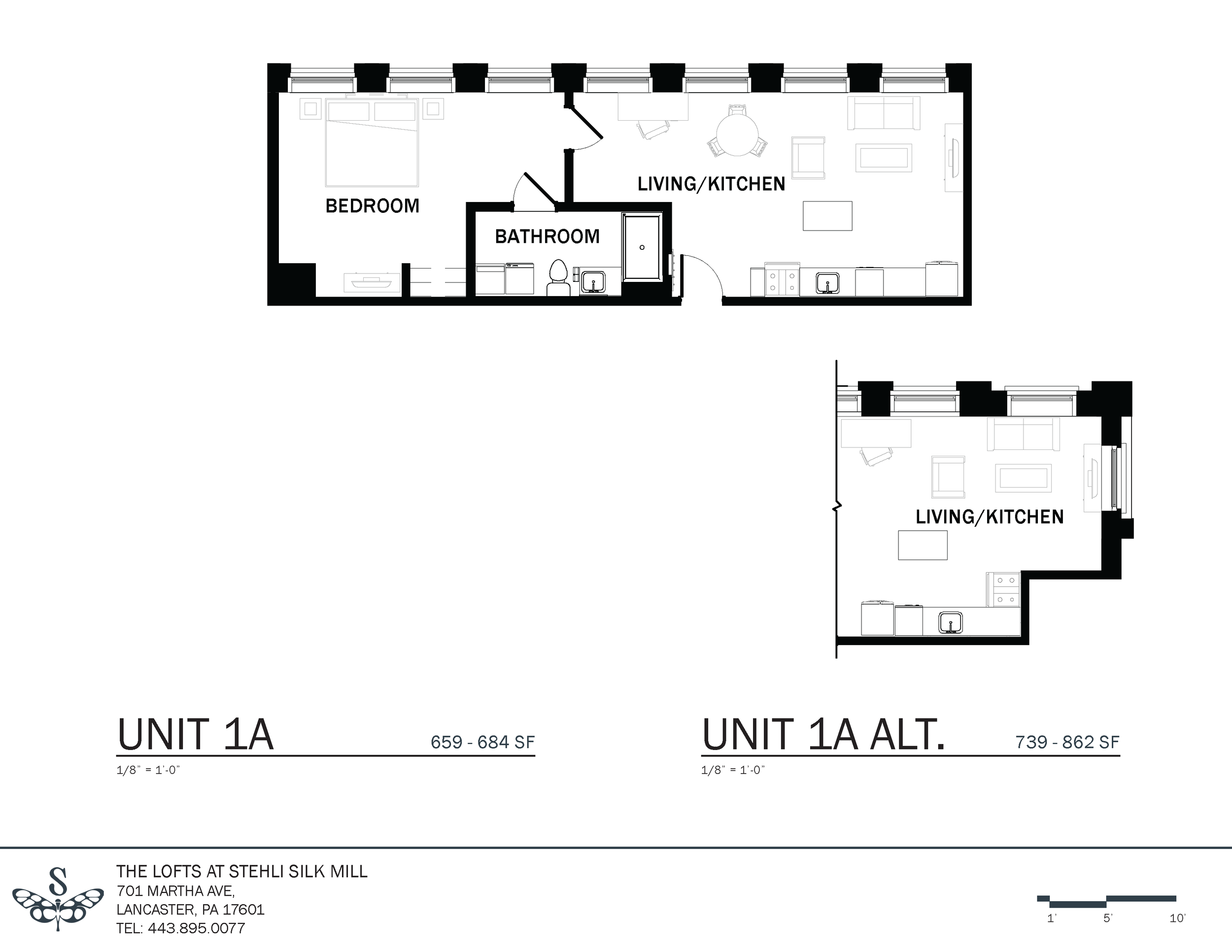Unit Type 1A — Stehli Mill Lofts
