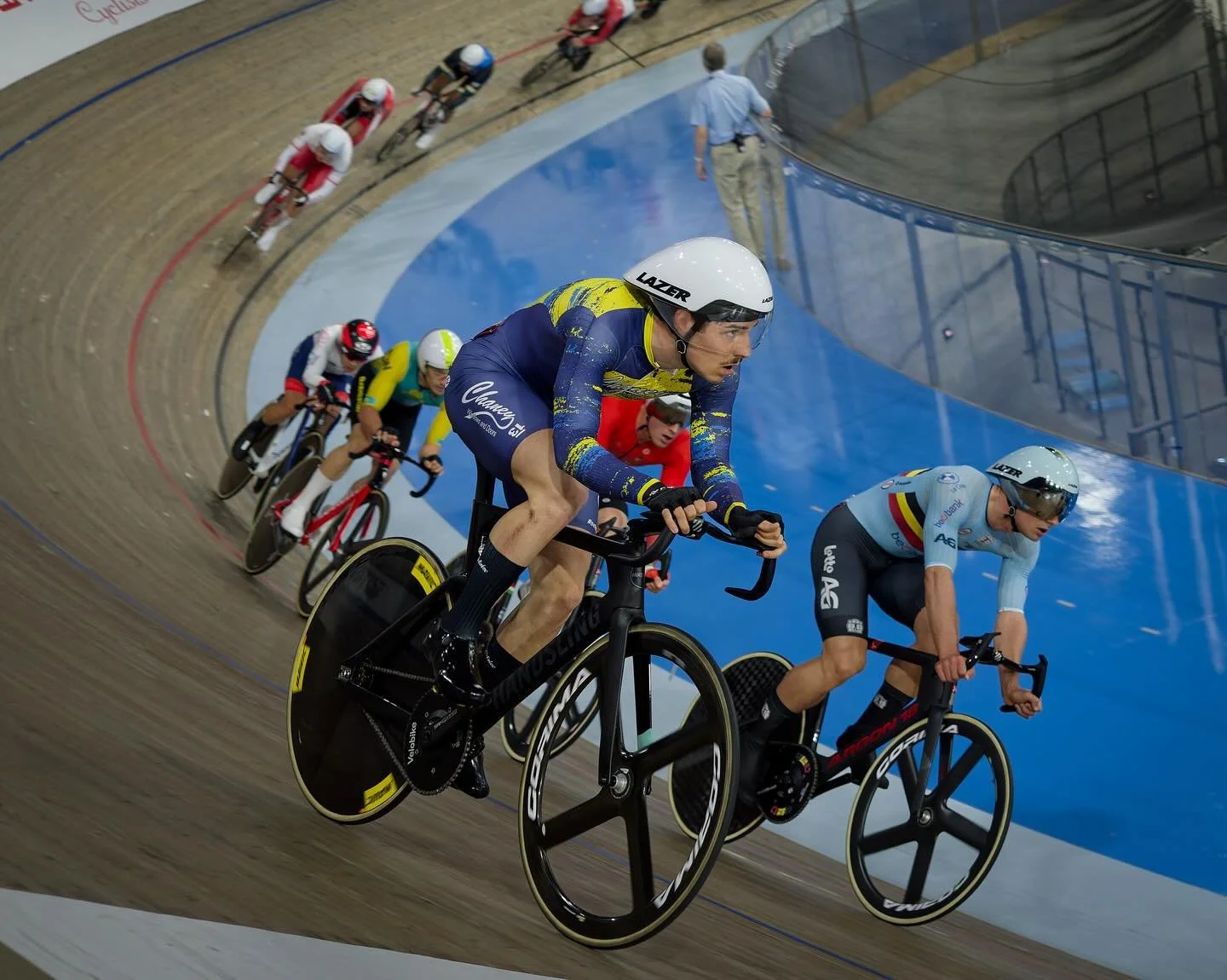 This morning is the qualifier for the Madison Final later this evening. With @c_imhof and @peter__moore01 ready to give it everything it is shaping up to be awesome day!