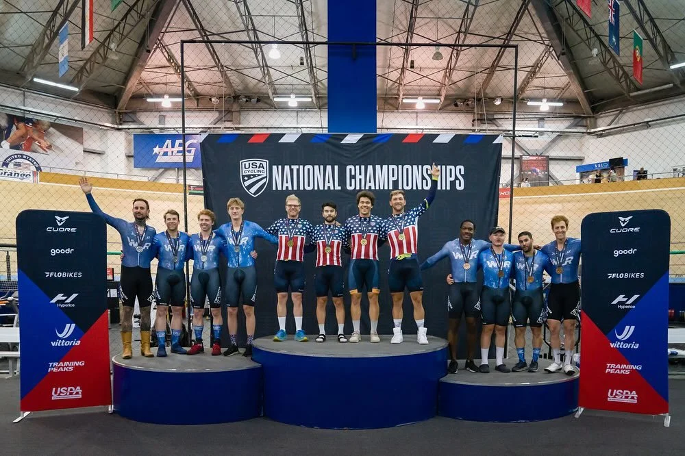 What. A. Showing. The team really did everyone proud out at US Track Nationals this year. Within the last two days @andersjohnson35 and @lanceabshire took the top two steps on the podium in the stand alone points race, and 12 hrs later captured the T