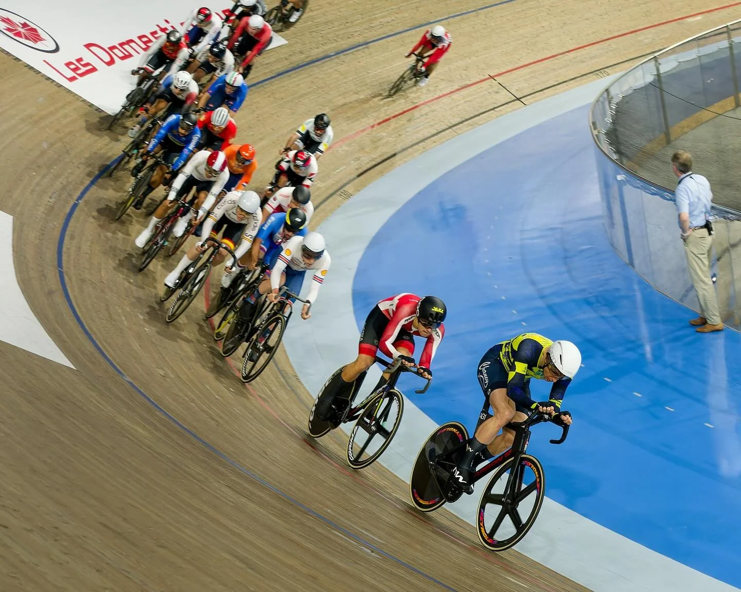 Last night @c_imhof fought to a solid 8th place in the Men&rsquo;s Elimination Race at the Milton Nations Cup. Next up for Claudio is the Madison on Sunday with @peter__moore01 who is racing the Omnium today.