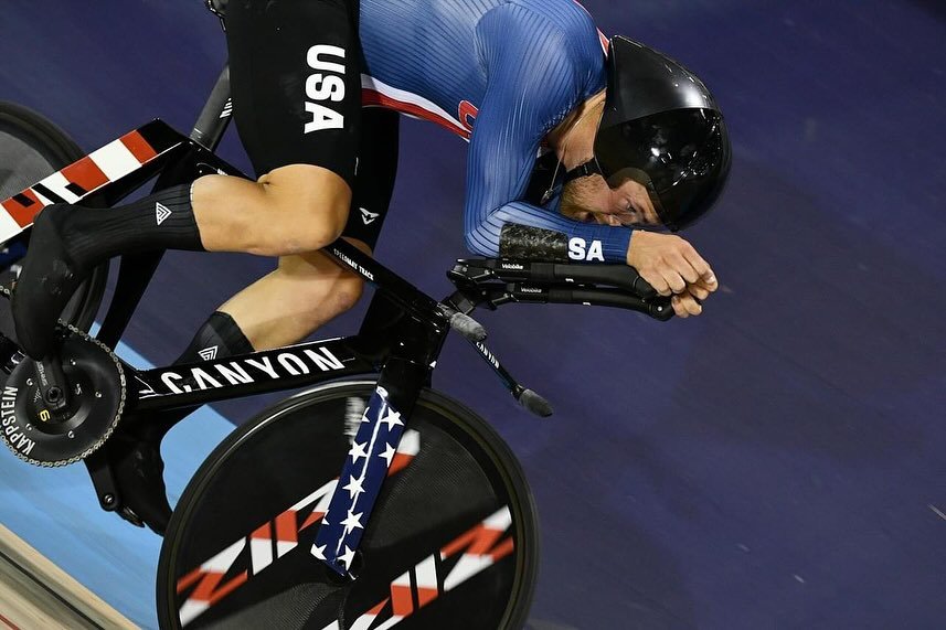 @andersjohnson35 started the Pan American Championships off with a bang. First winning the Team Pursuit with Team USA and setting a new track record in the process. The next day he kept things rolling by qualifying first in the individual pursuit and