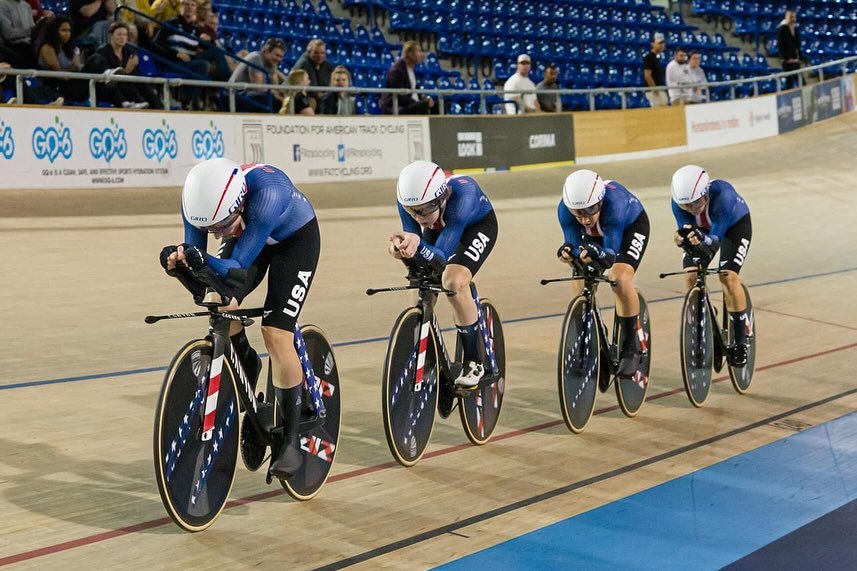 On the women&rsquo;s side @bethanymatsick also was part of the women&rsquo;s team pursuit that also took the win. They qualified first, won in the first round and then beat  Team Canada to claim the Team Pursuit Pan-American Championship.