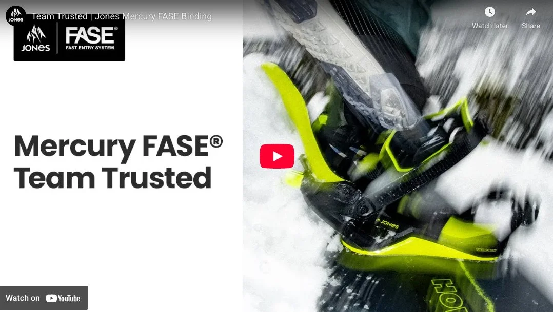 Team Trusted | Jones Mercury FASE Binding