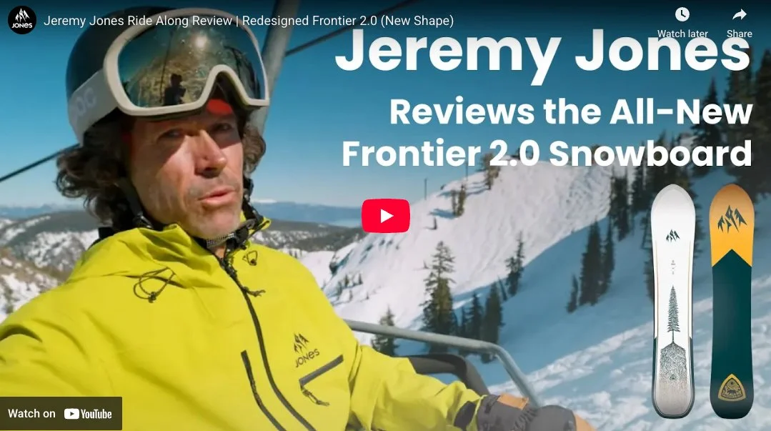 Jeremy Jones Ride Along Review | Redesigned Frontier 2.0 (New Shape)