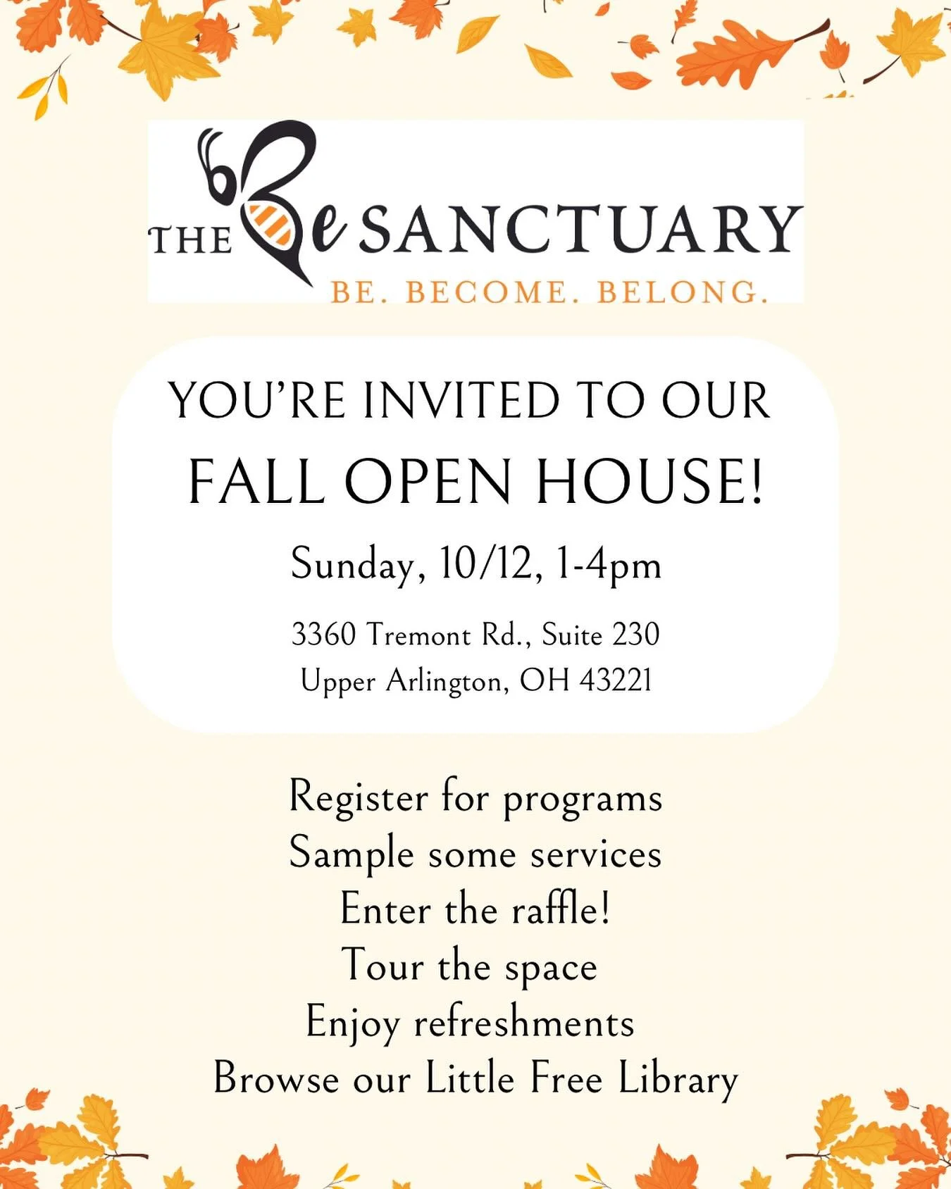 🐝 The wellbeing &amp; healing arts collective in UA that I co-founded, @thebesanctuary , is holding a community Open House on Sun. 10/12, and if you&rsquo;re in the central Ohio area I&rsquo;d love to see you there! 

❤️ Now, more than ever, the exi