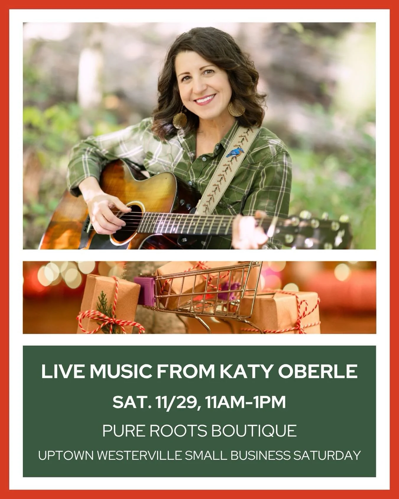 🎶 and 🎁🎄 @purerootsboutique in @uptownwestervilleinc on Sat. 11/29!