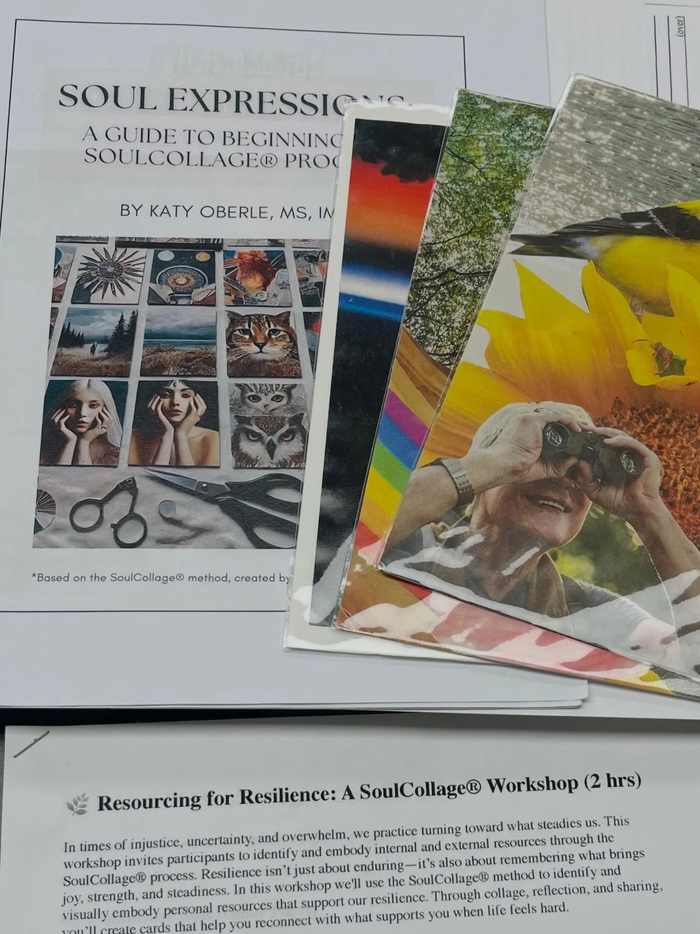 🌈During tonight&rsquo;s workshop @thebesanctuary we explored what it means to resource ourselves &amp; cultivate resilience. 

🎴We tapped into our inner wisdom using the SoulCollage&reg; method and supported each other through mindful listening &am