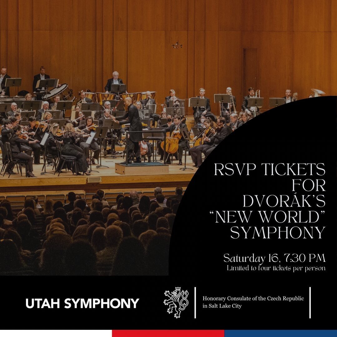 If you would like to attend Dvor&aacute;k's &ldquo;New World&rdquo; symphony at the @utahsymphony this Saturday, RSVP with us by DM with the names of those who would like to attend (up to four people with one RSVP). You will have the opportunity to R