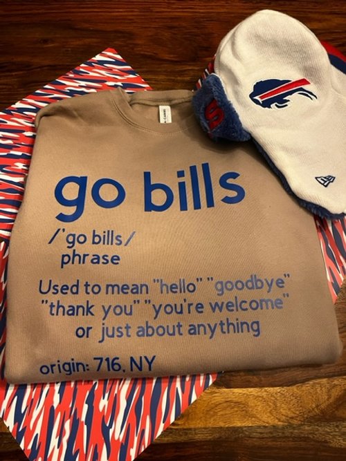 buffalo bills glitter shirt