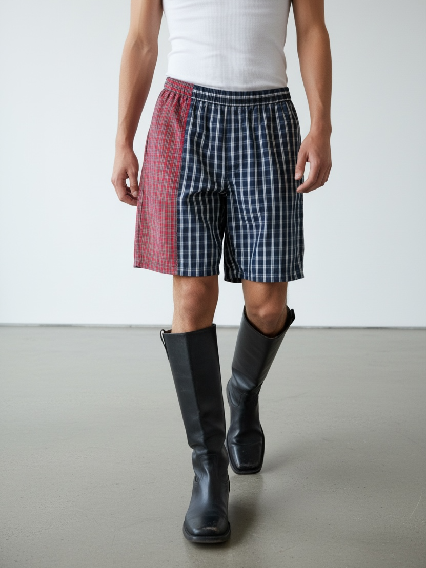 GOSHA RUBCHINSKIY plaid boxer shorts