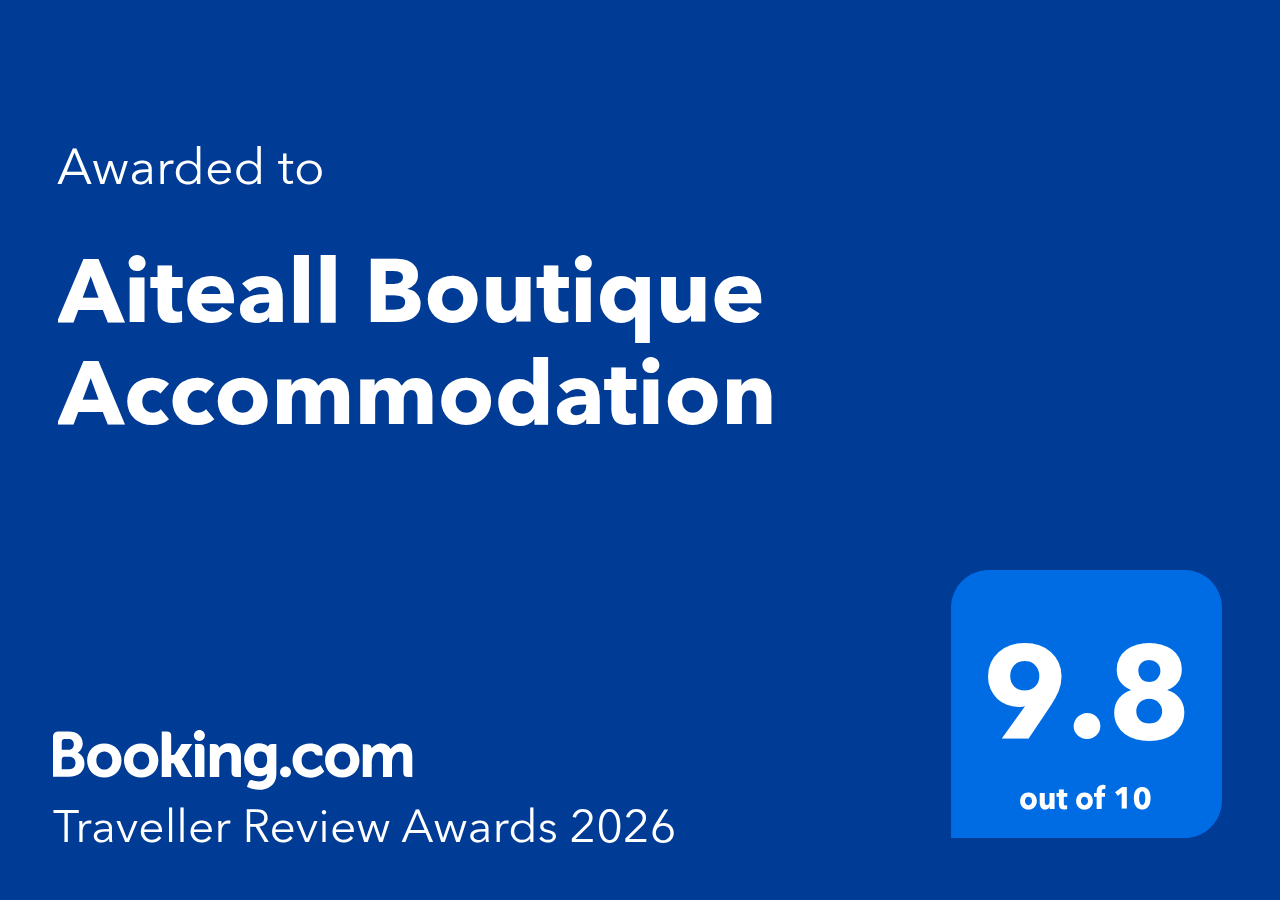 booking.com traveller review award 2026 for aiteall accommodation