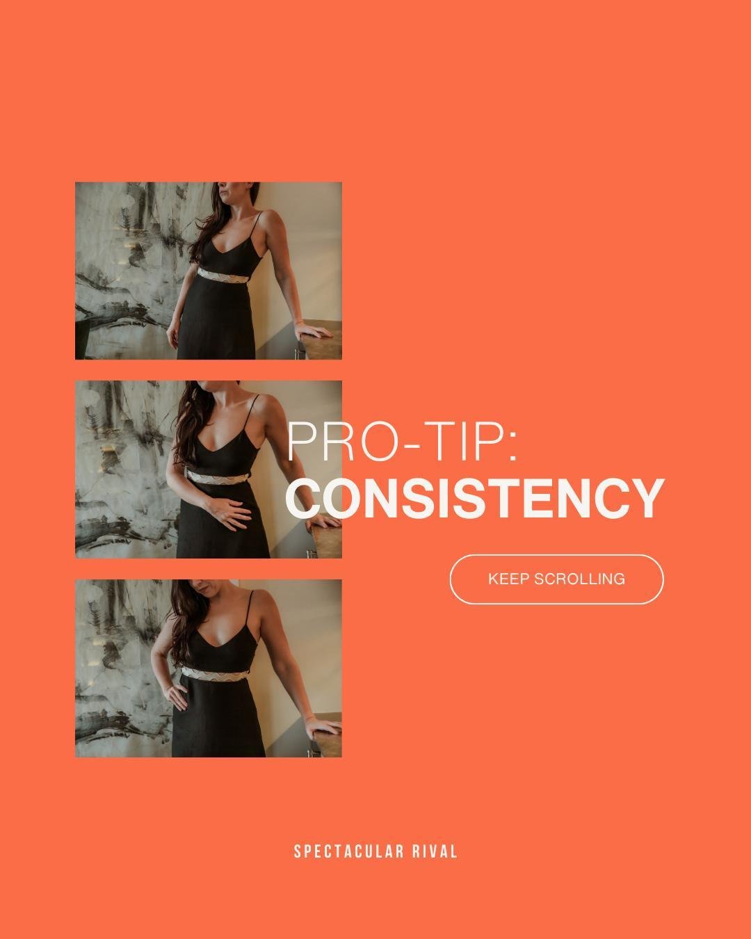 PRO TIP: Consistency is key when it comes to social media success. By maintaining a regular posting schedule, you can witness your audience expand! ⁠
⁠
Need help staying on track? I&rsquo;ve got your back. ⁠
⁠
At Spectacular Rival, I understand the i
