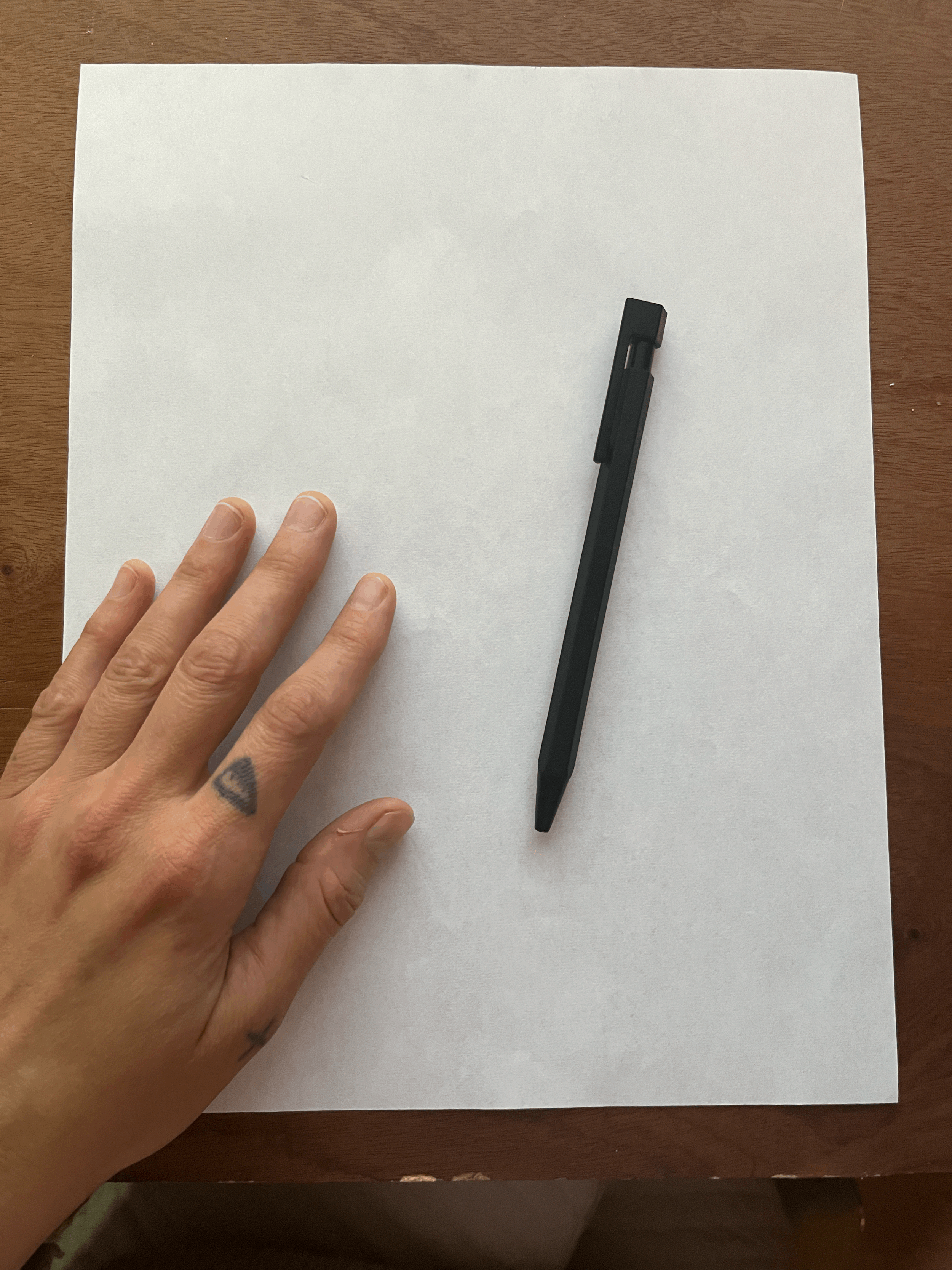 Handwritten Lyrics Sheet