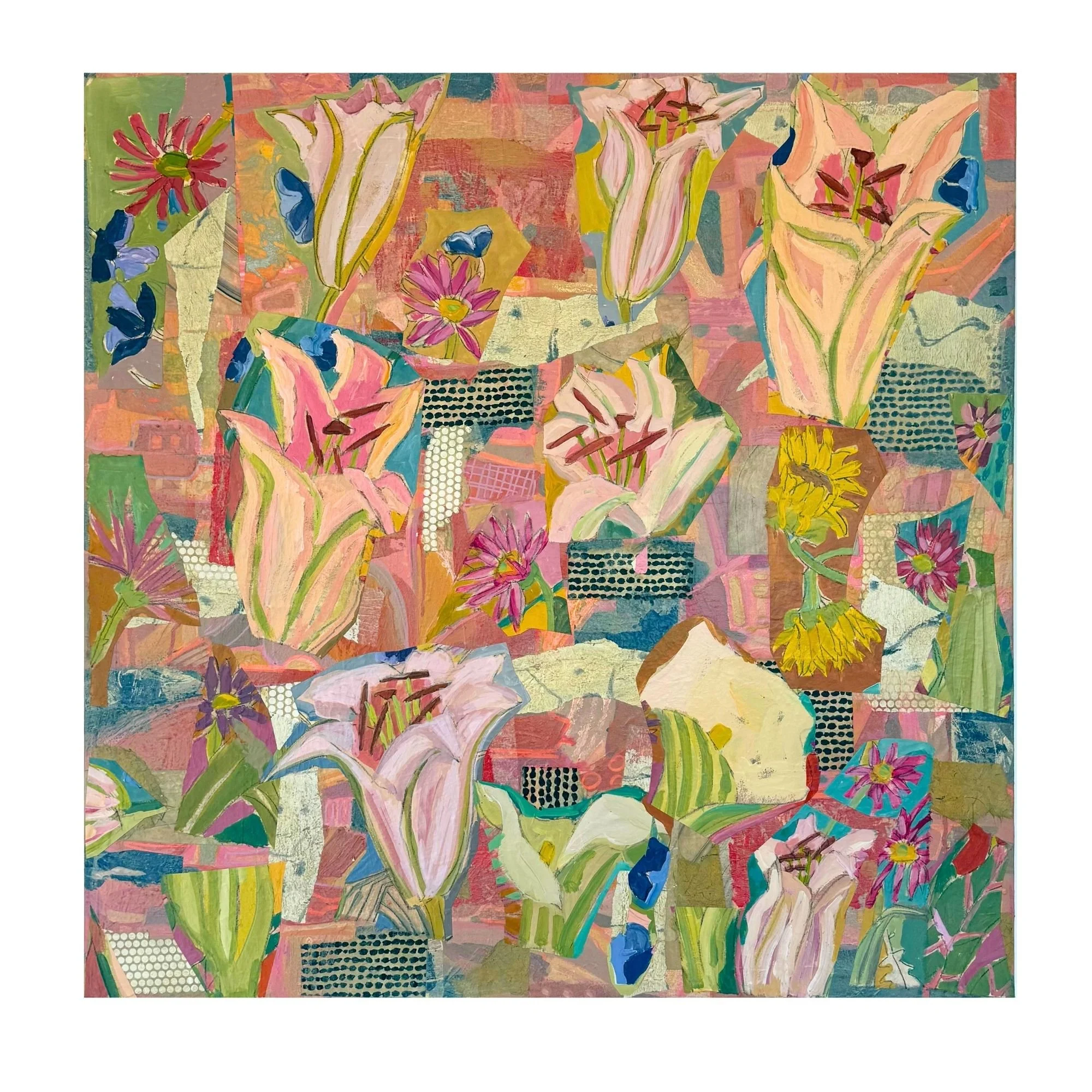 Floating Pink Lilies | 40 x 30