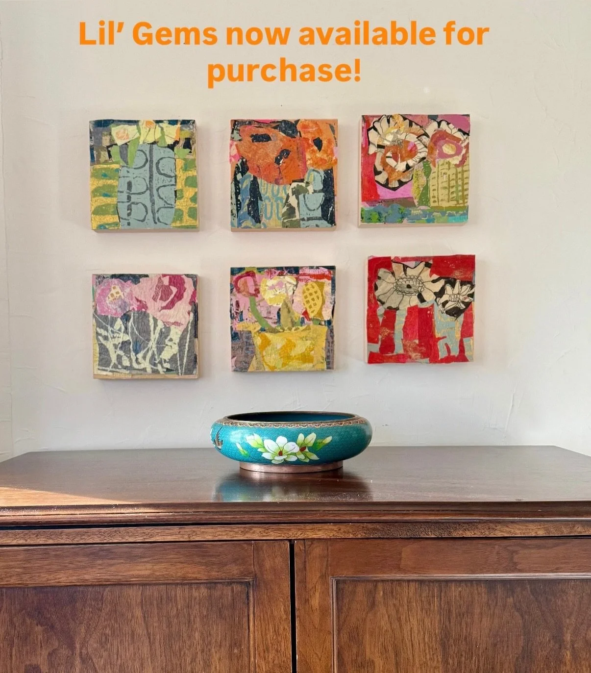 New smaller work available on my website! Click the link in my bio to see more Lil&rsquo; Gems.🧡

#newwork 
#contemporyart 
#collages 
#statementpiece 
#buyartonline