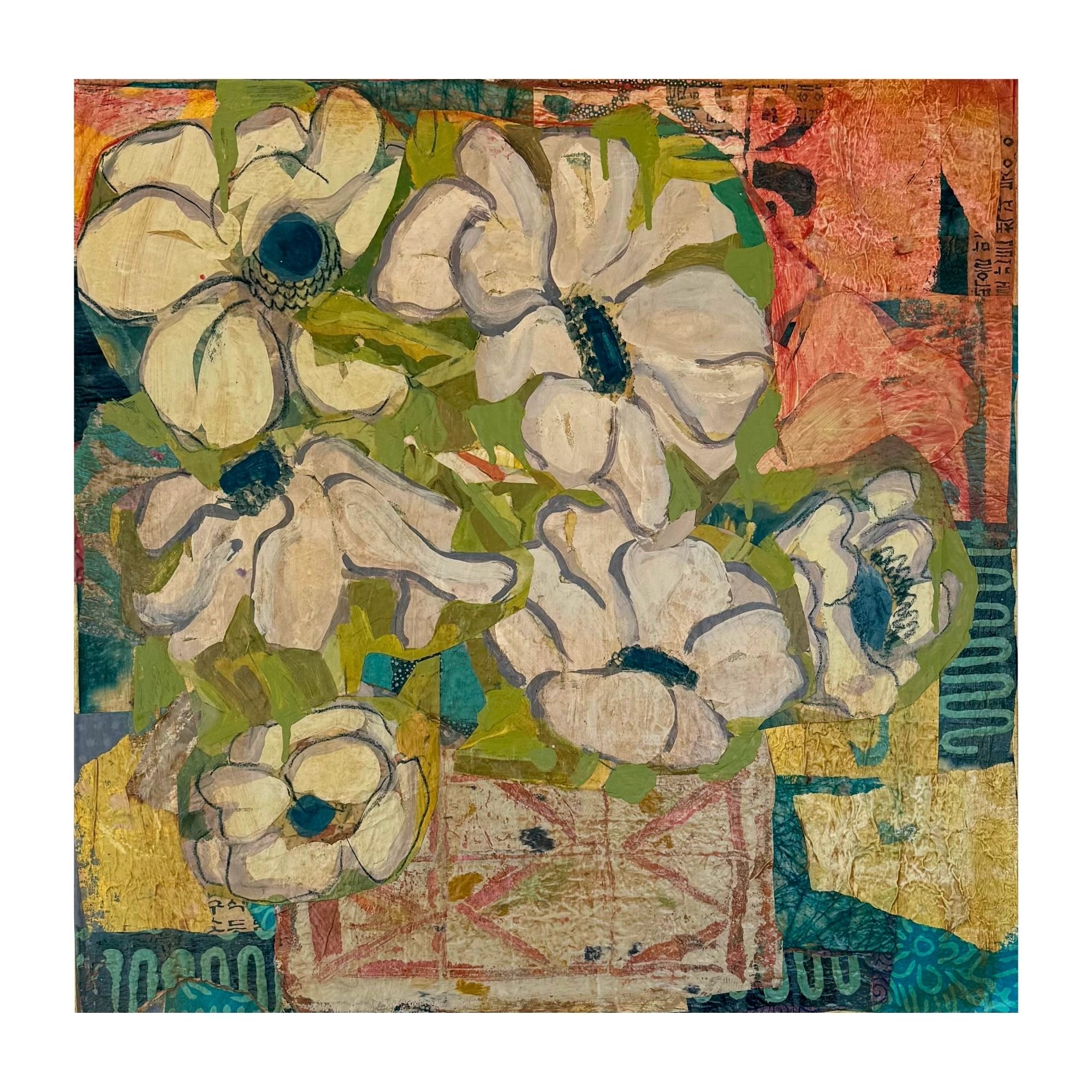 Dancing Anemones | 24 x 24